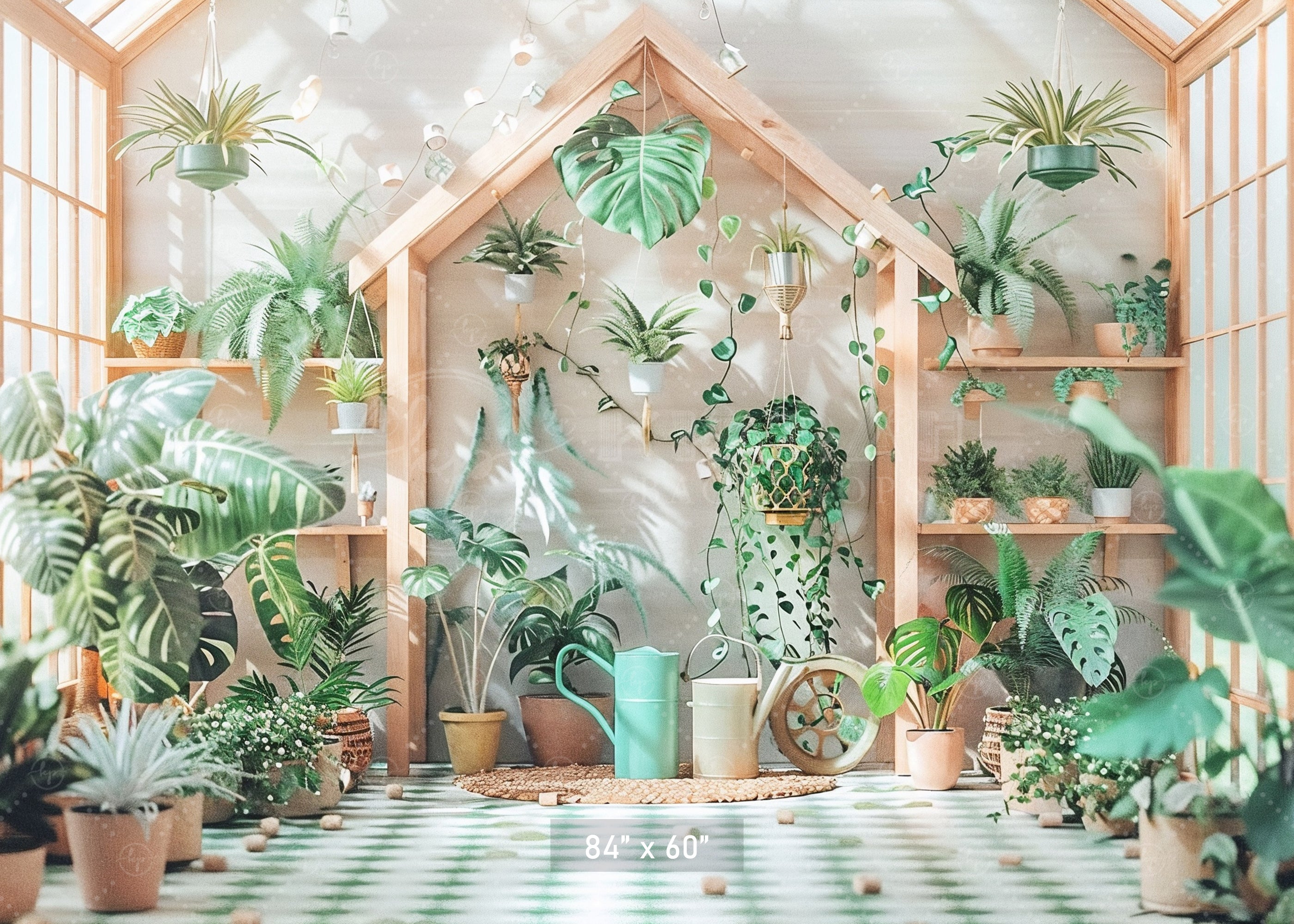 Urban Jungle Aesthetic Backdrop