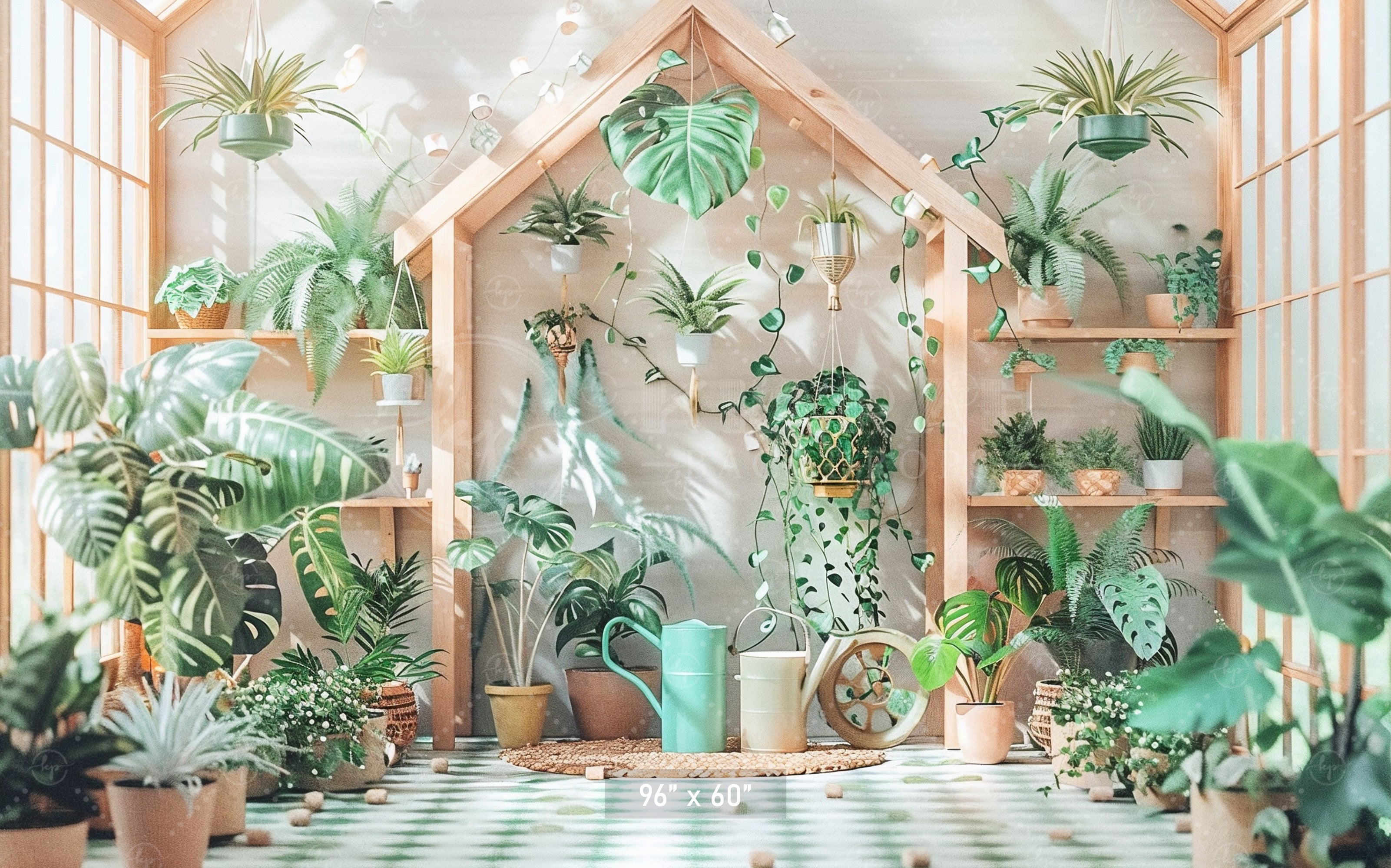 Urban Jungle Aesthetic Backdrop