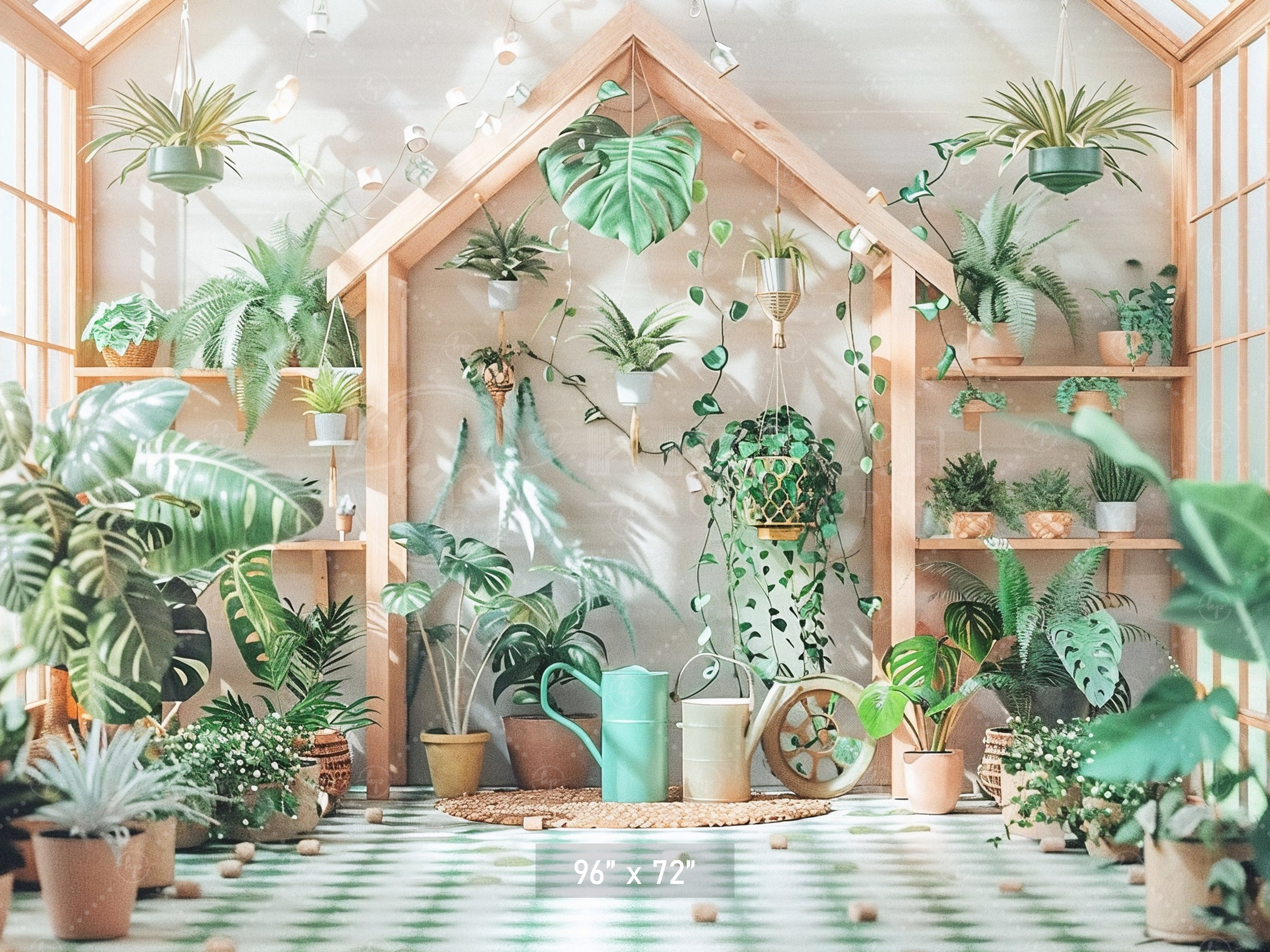 Urban Jungle Aesthetic Backdrop