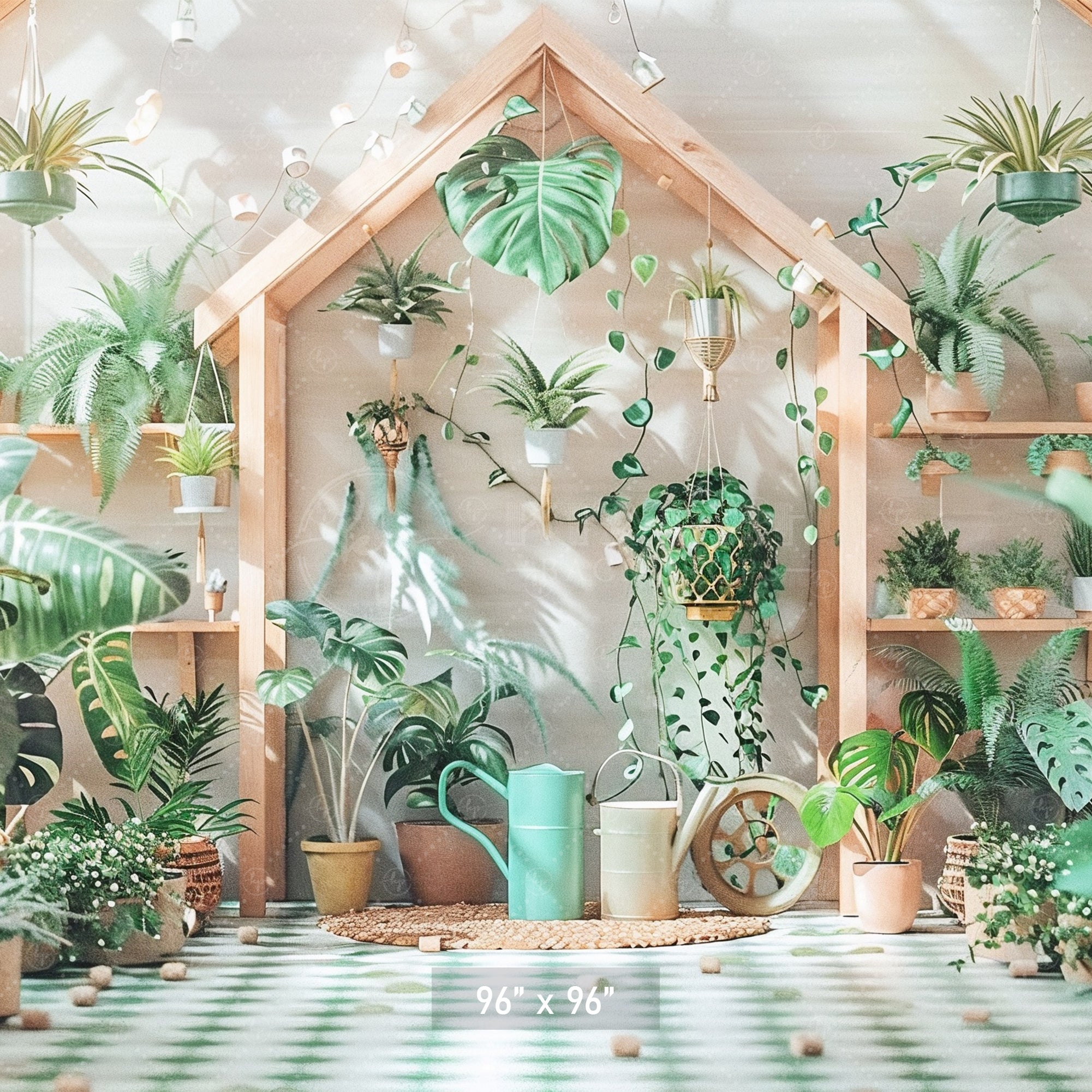 Urban Jungle Aesthetic Backdrop