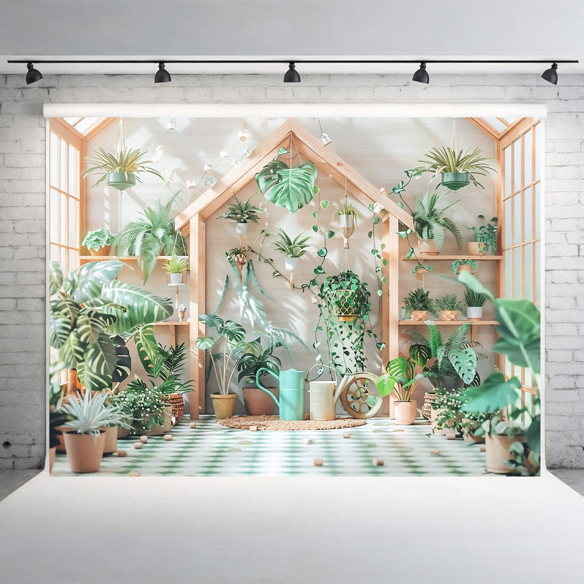 Urban Jungle Aesthetic Backdrop