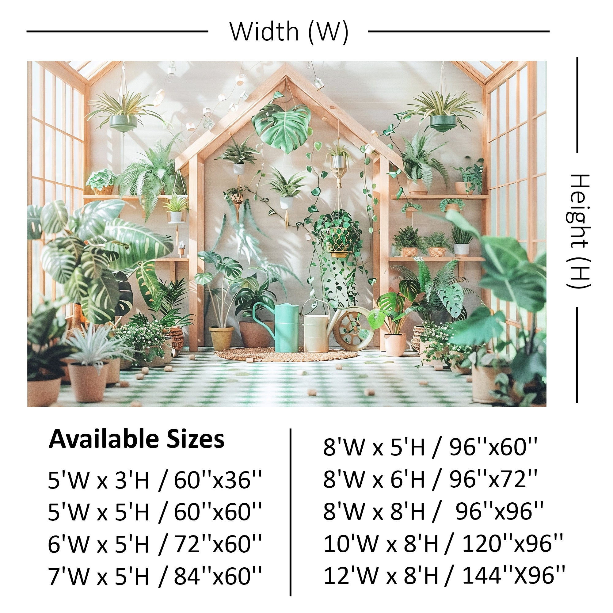 Urban Jungle Aesthetic Backdrop