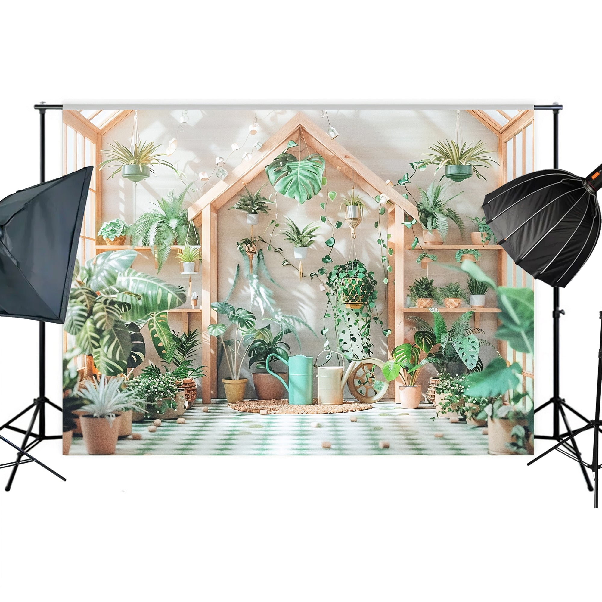 Urban Jungle Aesthetic Backdrop