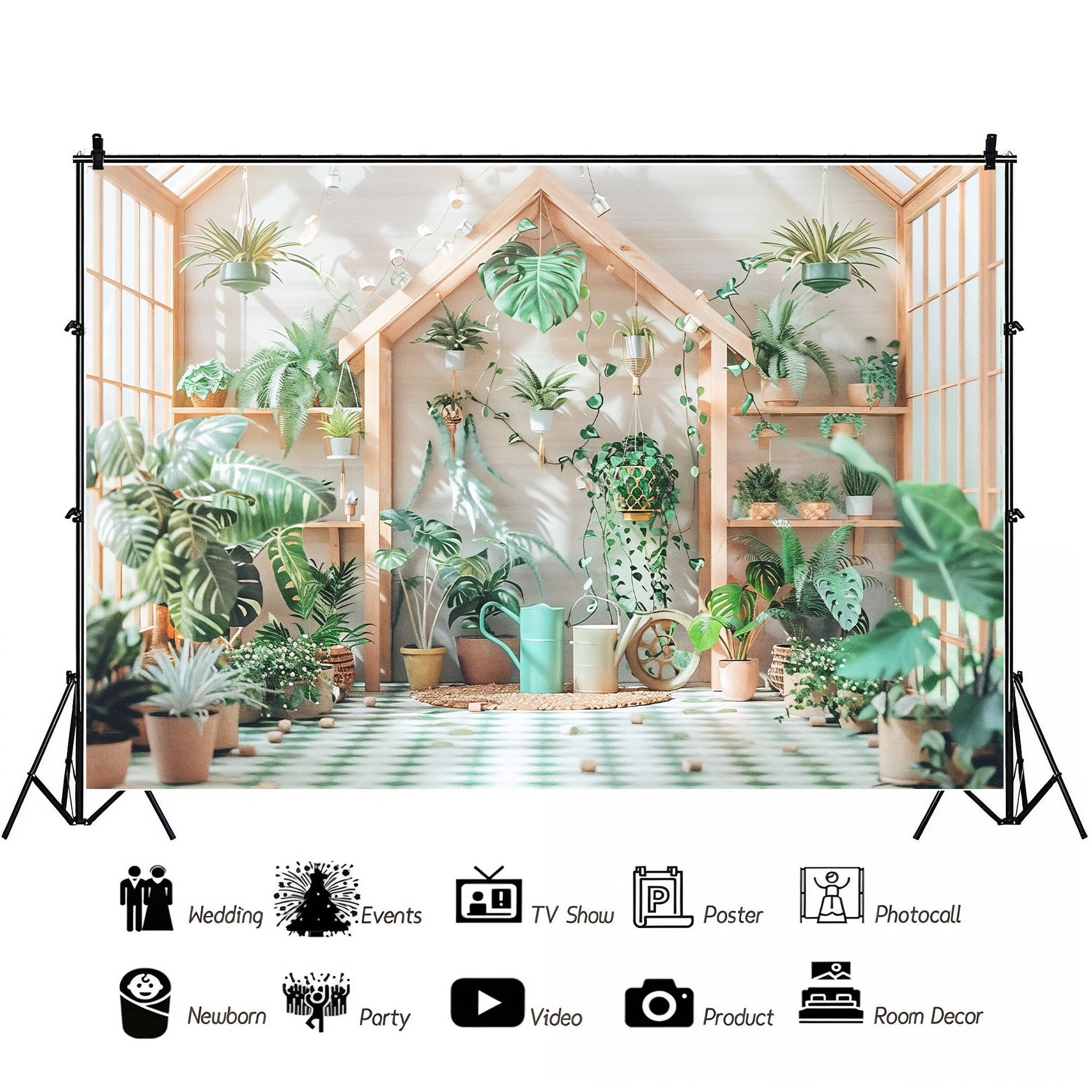 Urban Jungle Aesthetic Backdrop