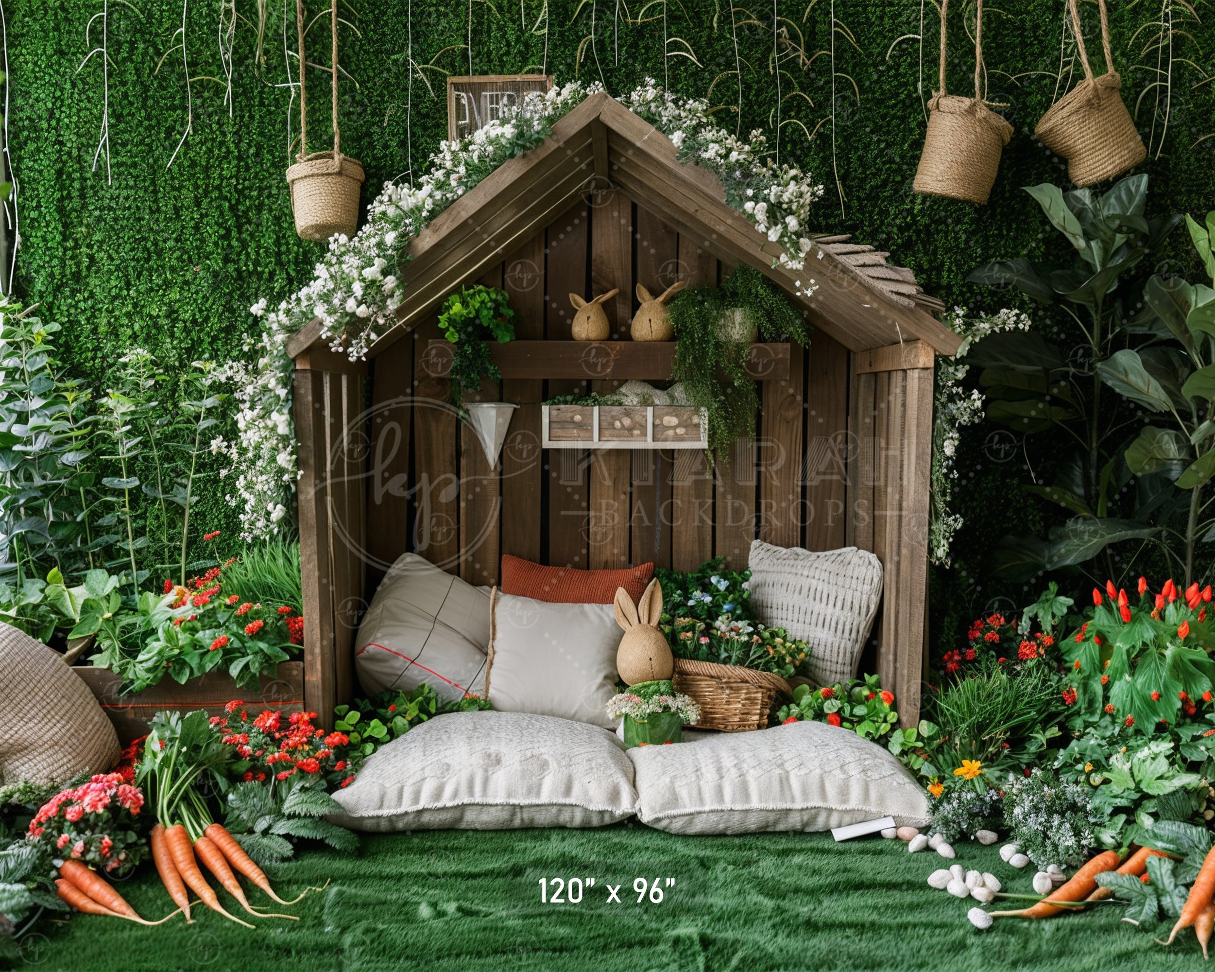 Enchanted Woodland Cottage Nook Backdrop