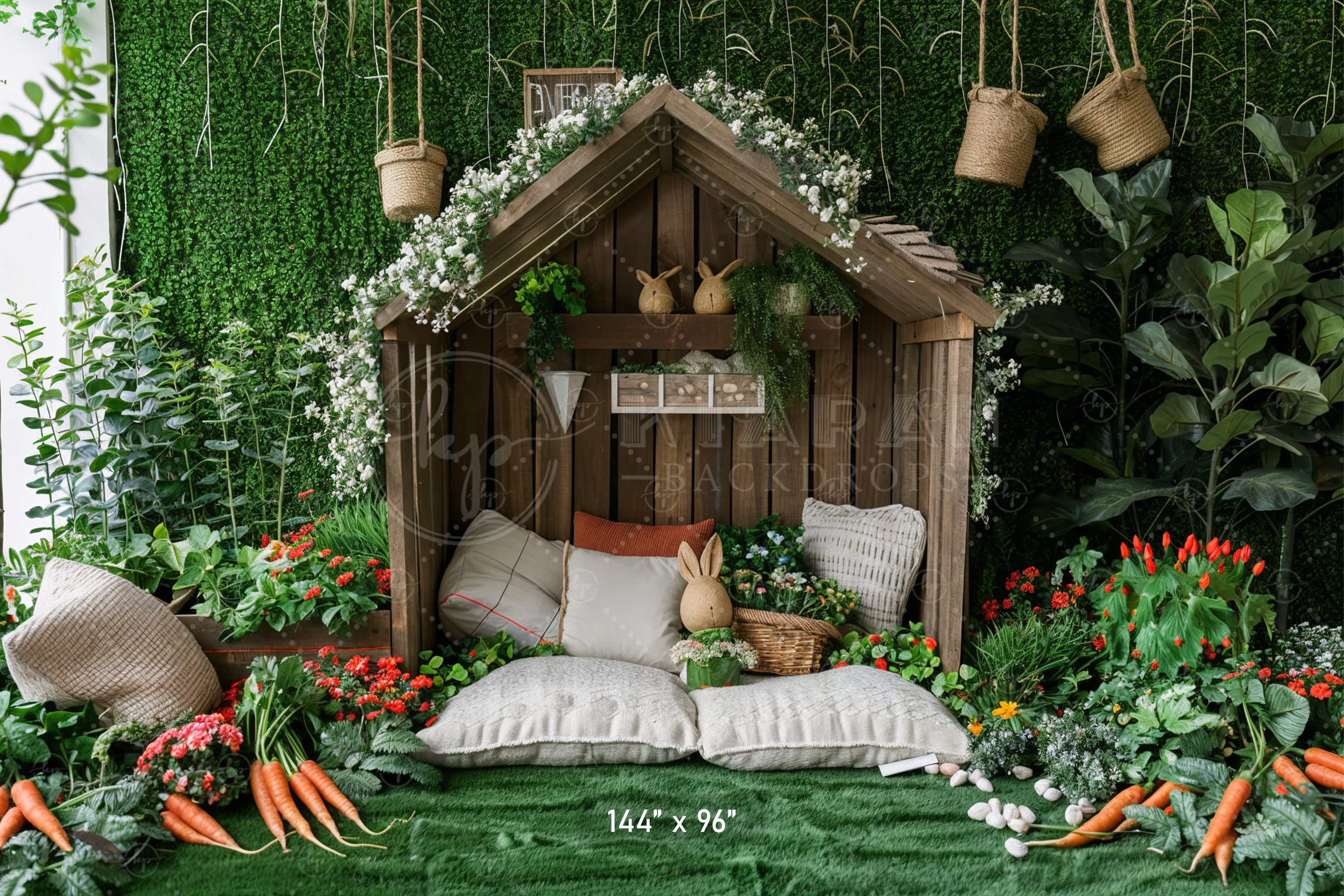 Enchanted Woodland Cottage Nook Backdrop