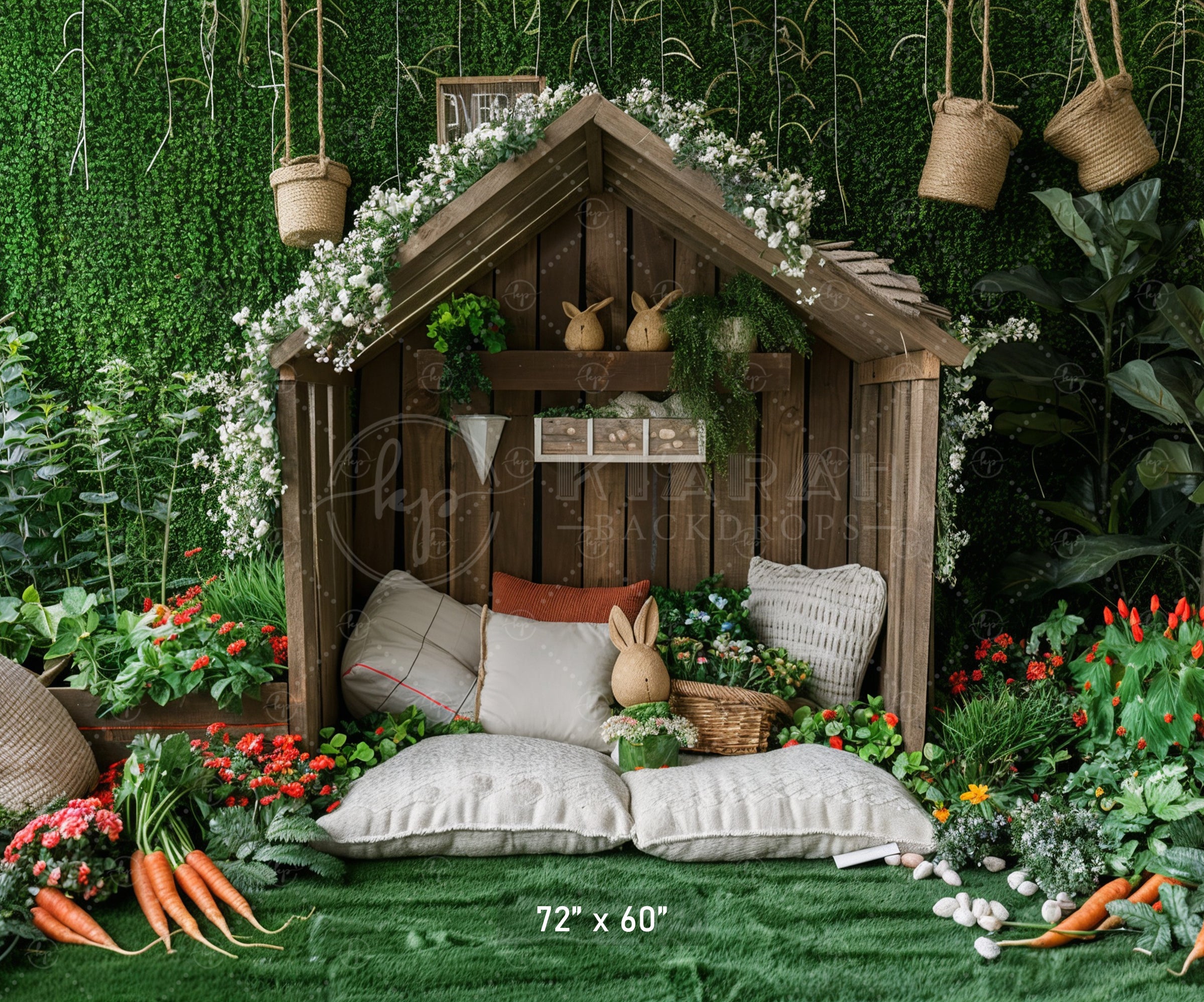 Enchanted Woodland Cottage Nook Backdrop