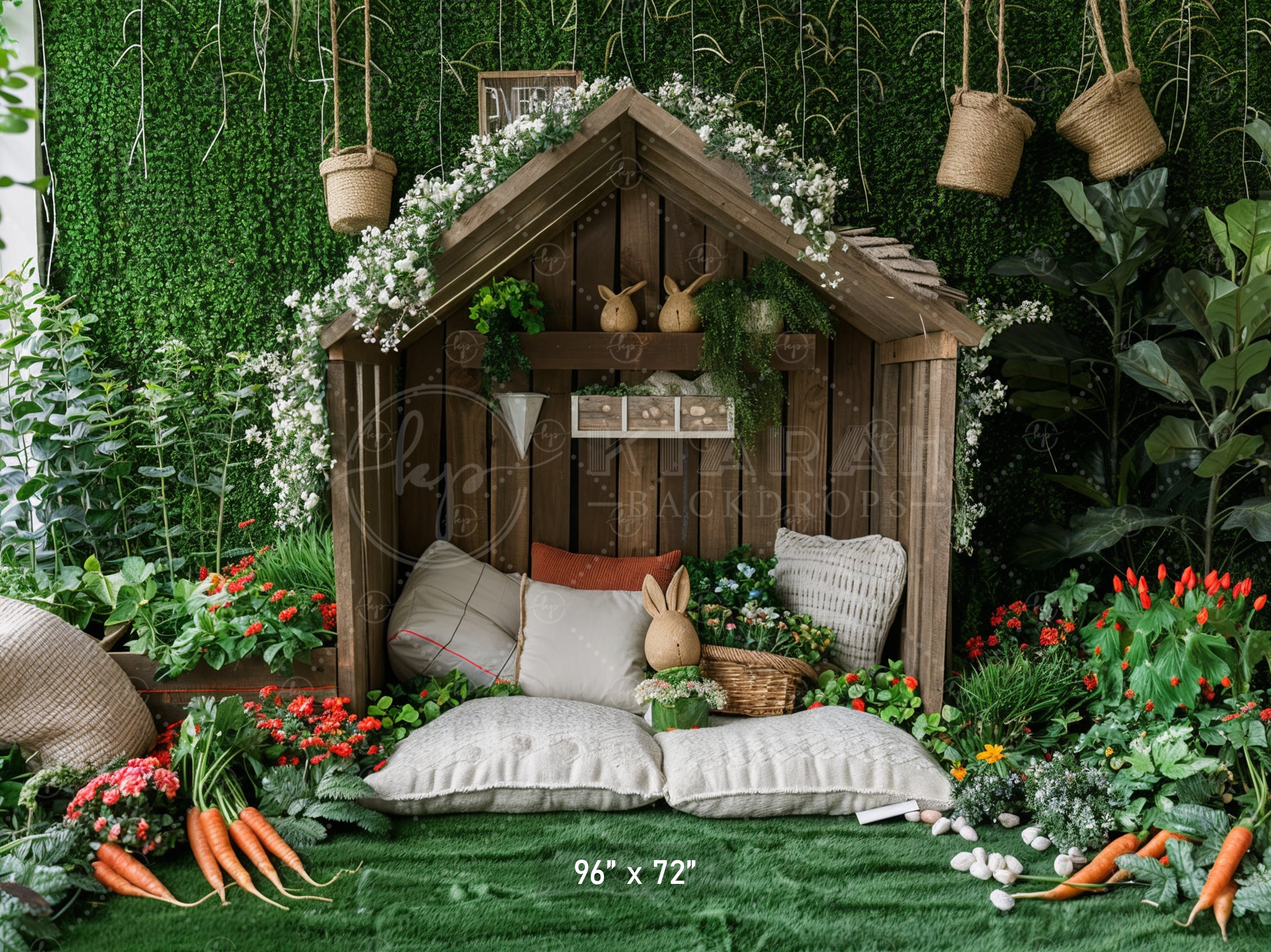 Enchanted Woodland Cottage Nook Backdrop