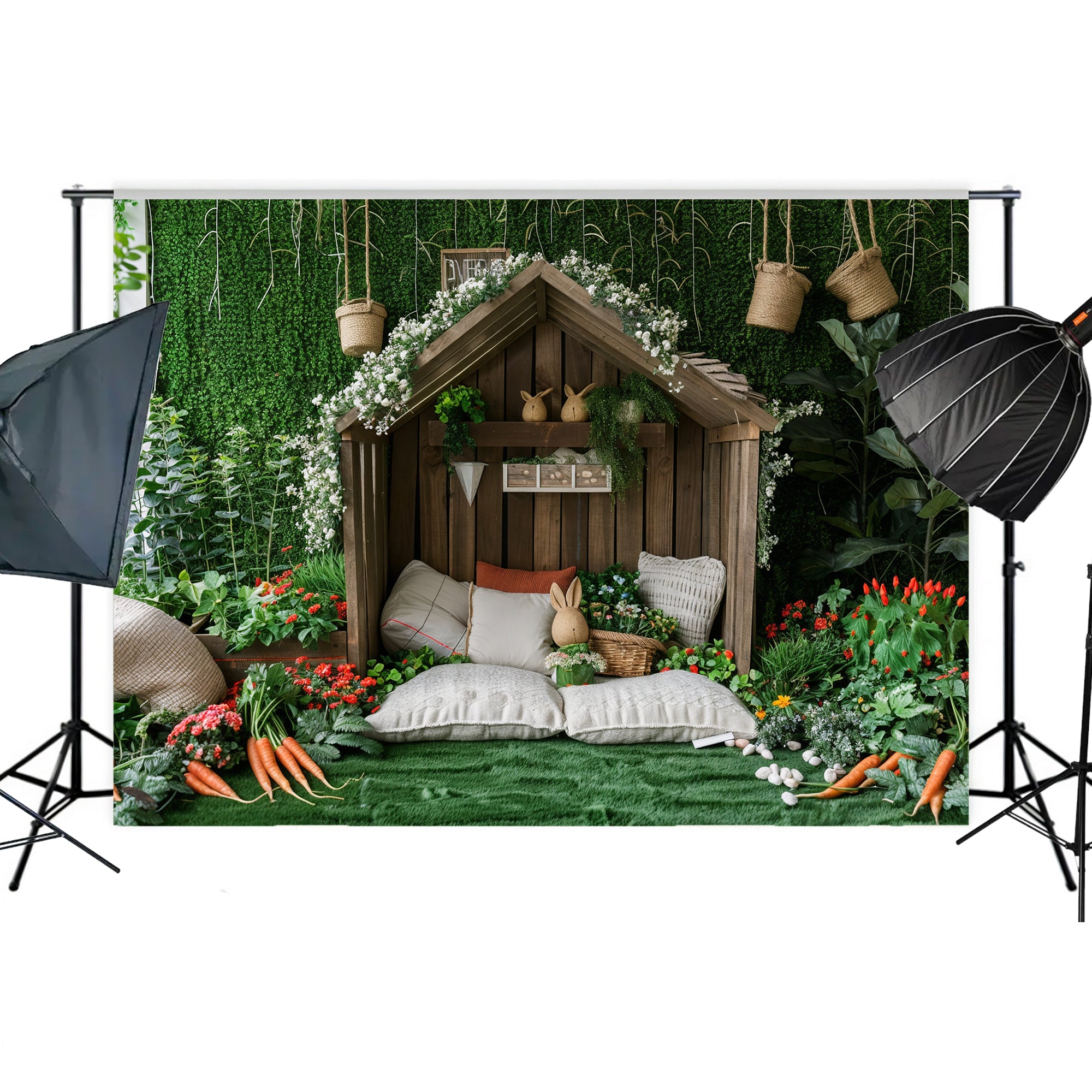Enchanted Woodland Cottage Nook Backdrop