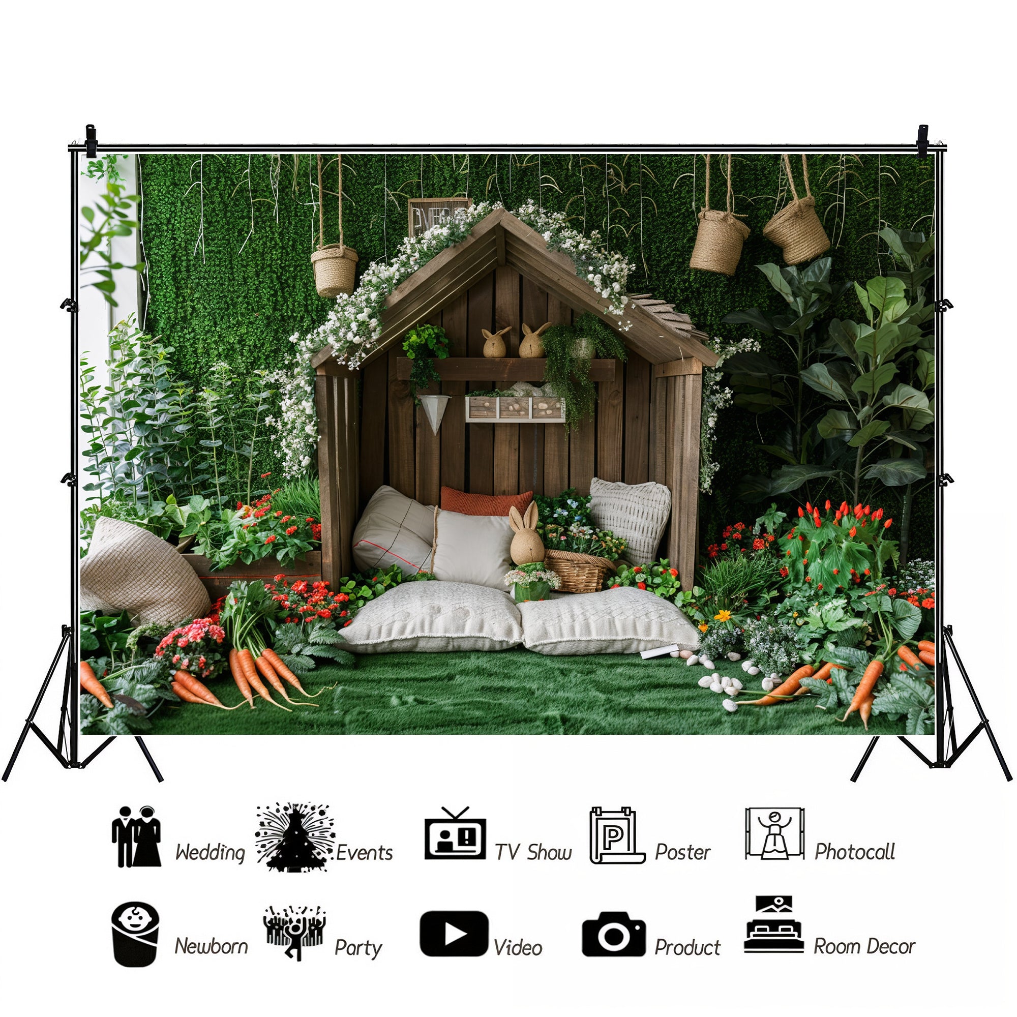 Enchanted Woodland Cottage Nook Backdrop