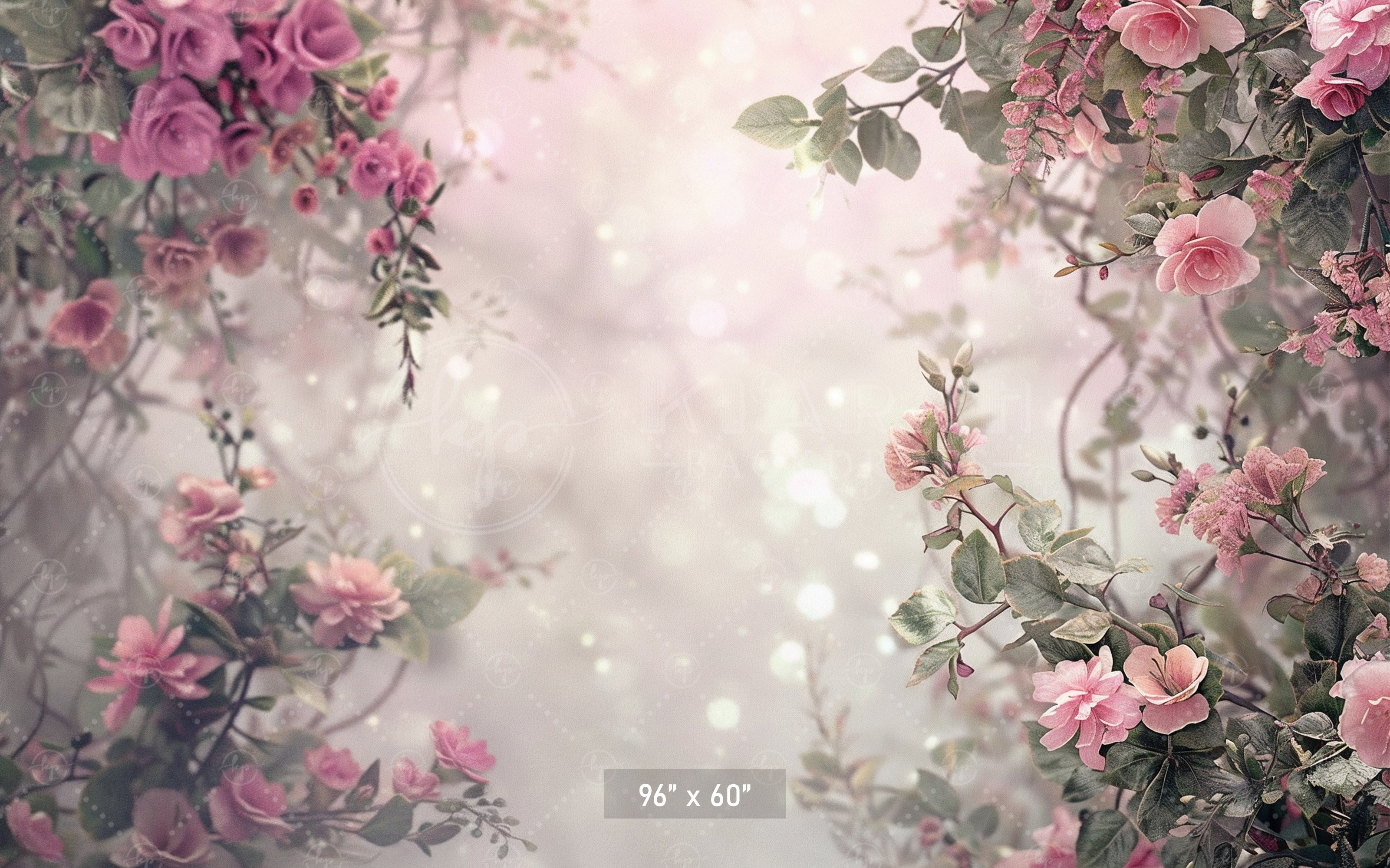 Romantic Floral Garden Dream Backdrop