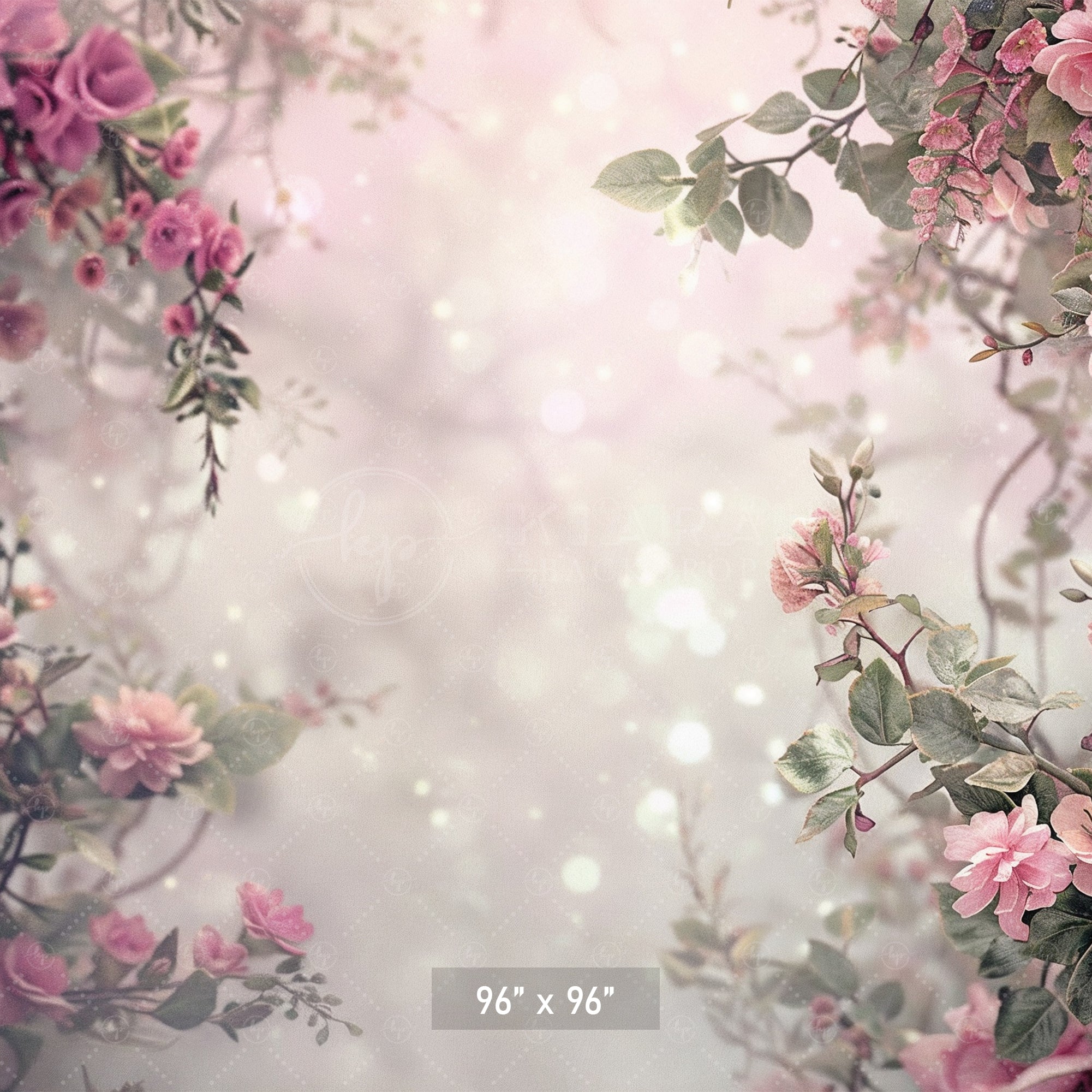 Romantic Floral Garden Dream Backdrop
