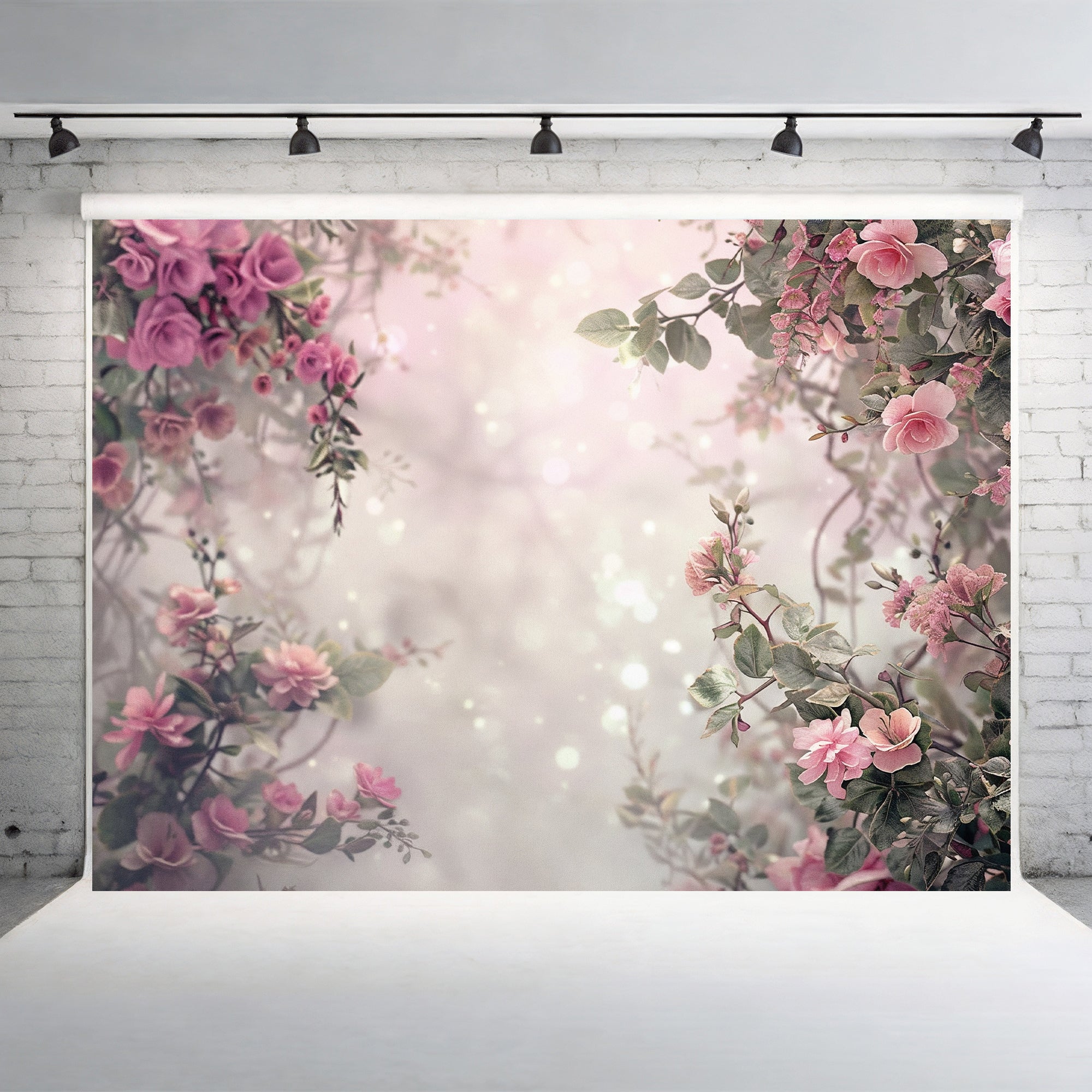 Romantic Floral Garden Dream Backdrop