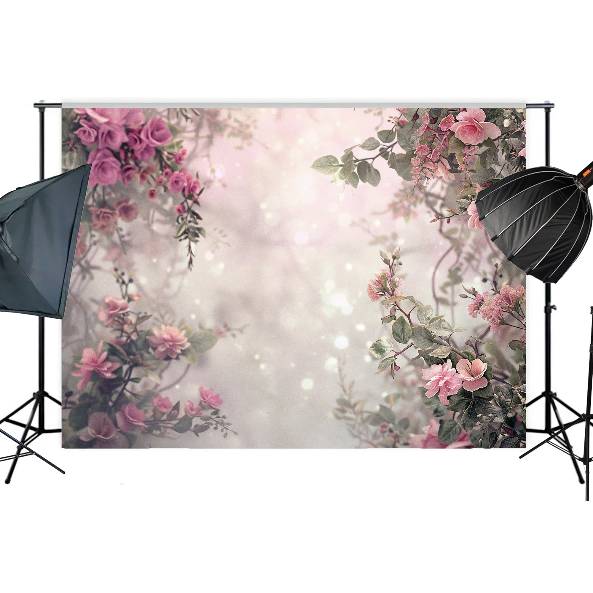 Romantic Floral Garden Dream Backdrop