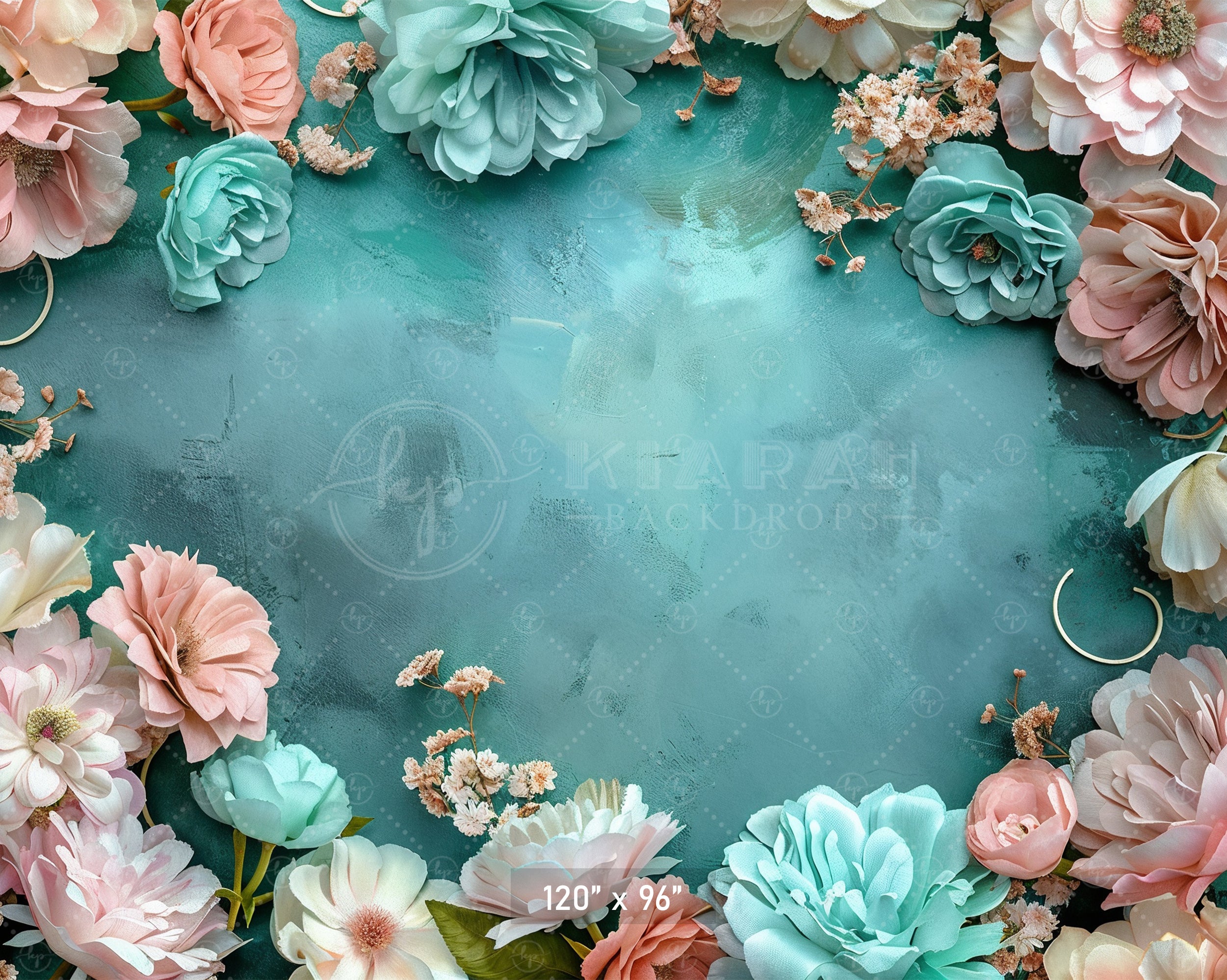 Rustic Floral Frame Backdrop
