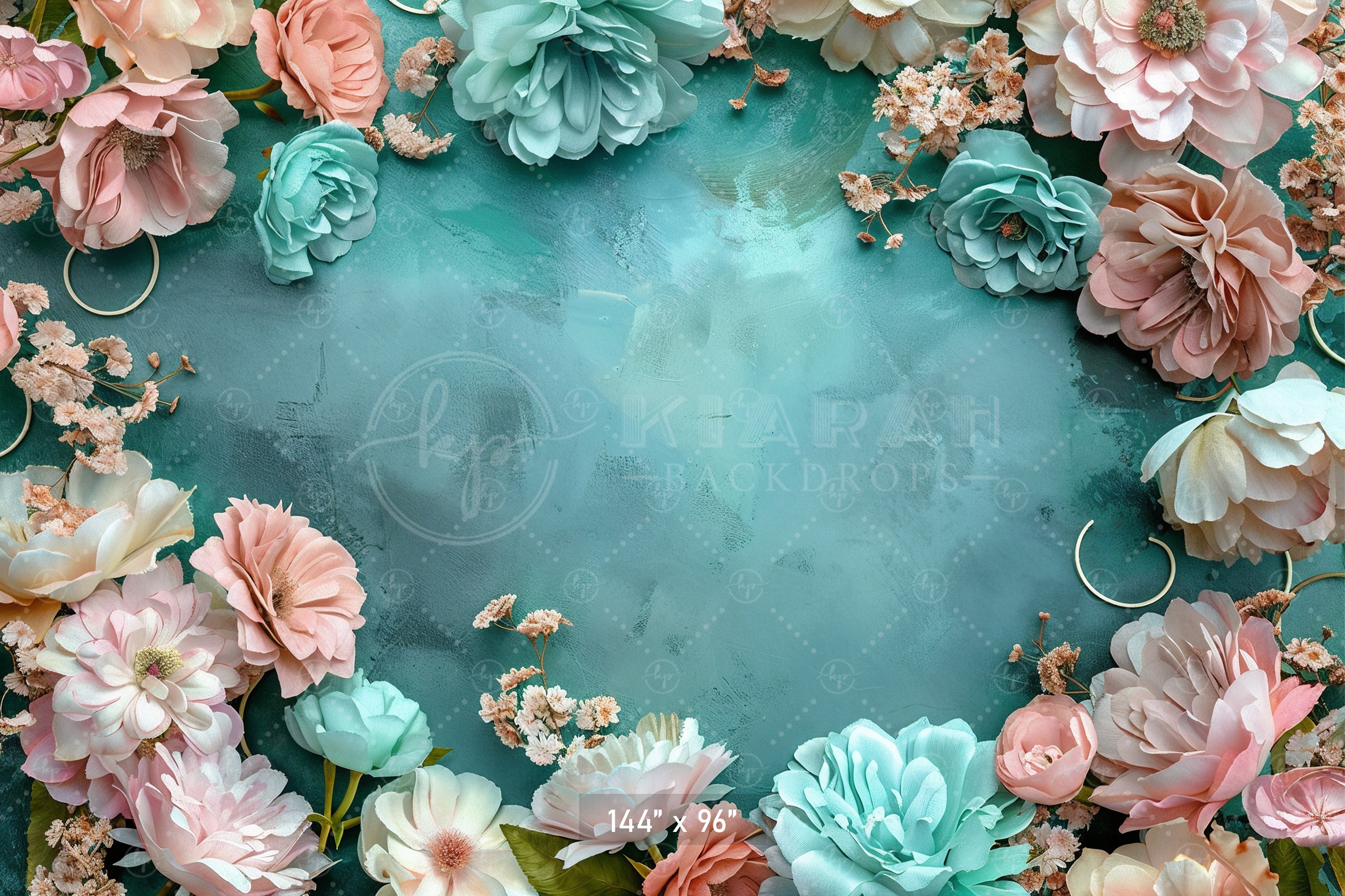 Rustic Floral Frame Backdrop