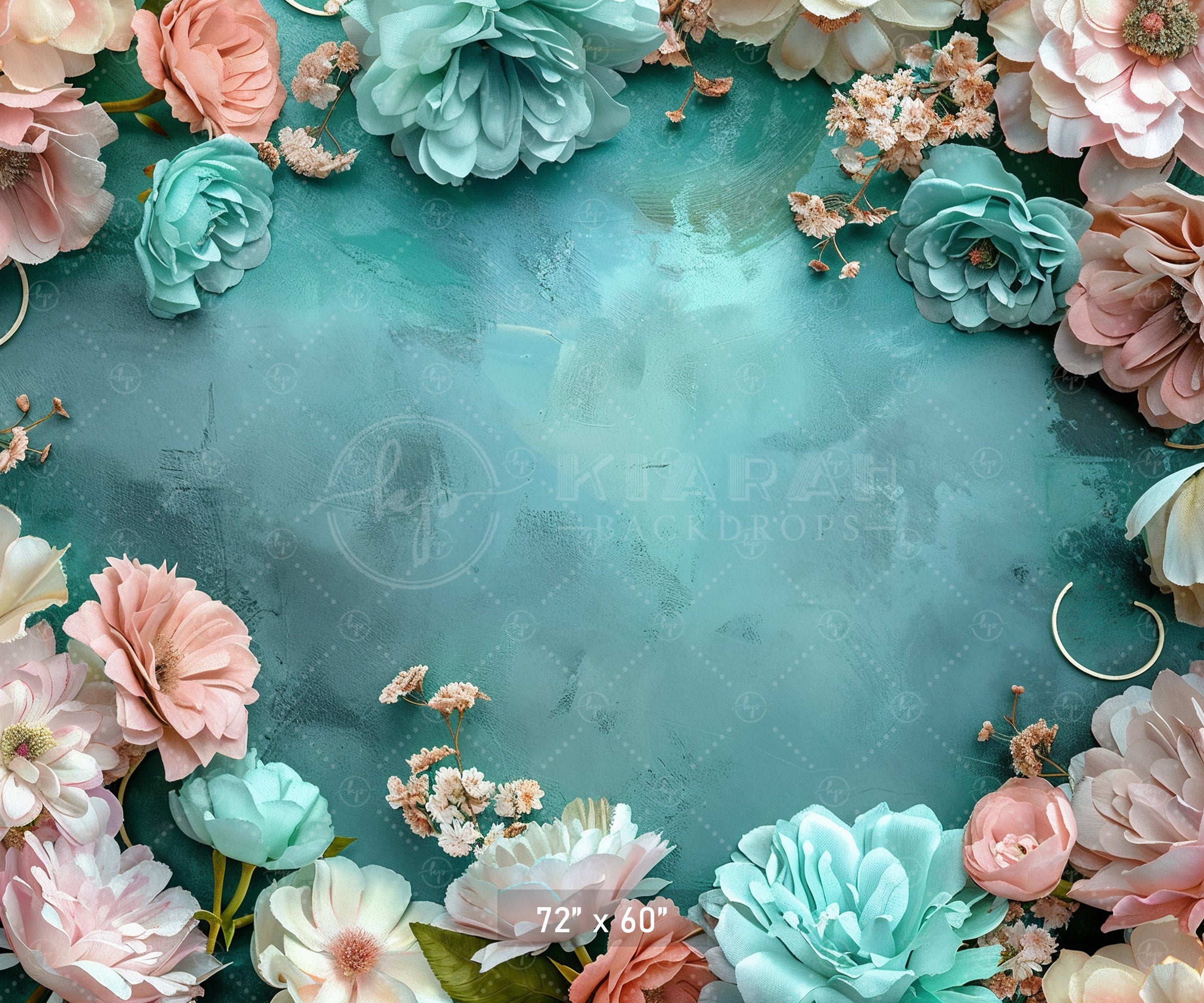Rustic Floral Frame Backdrop