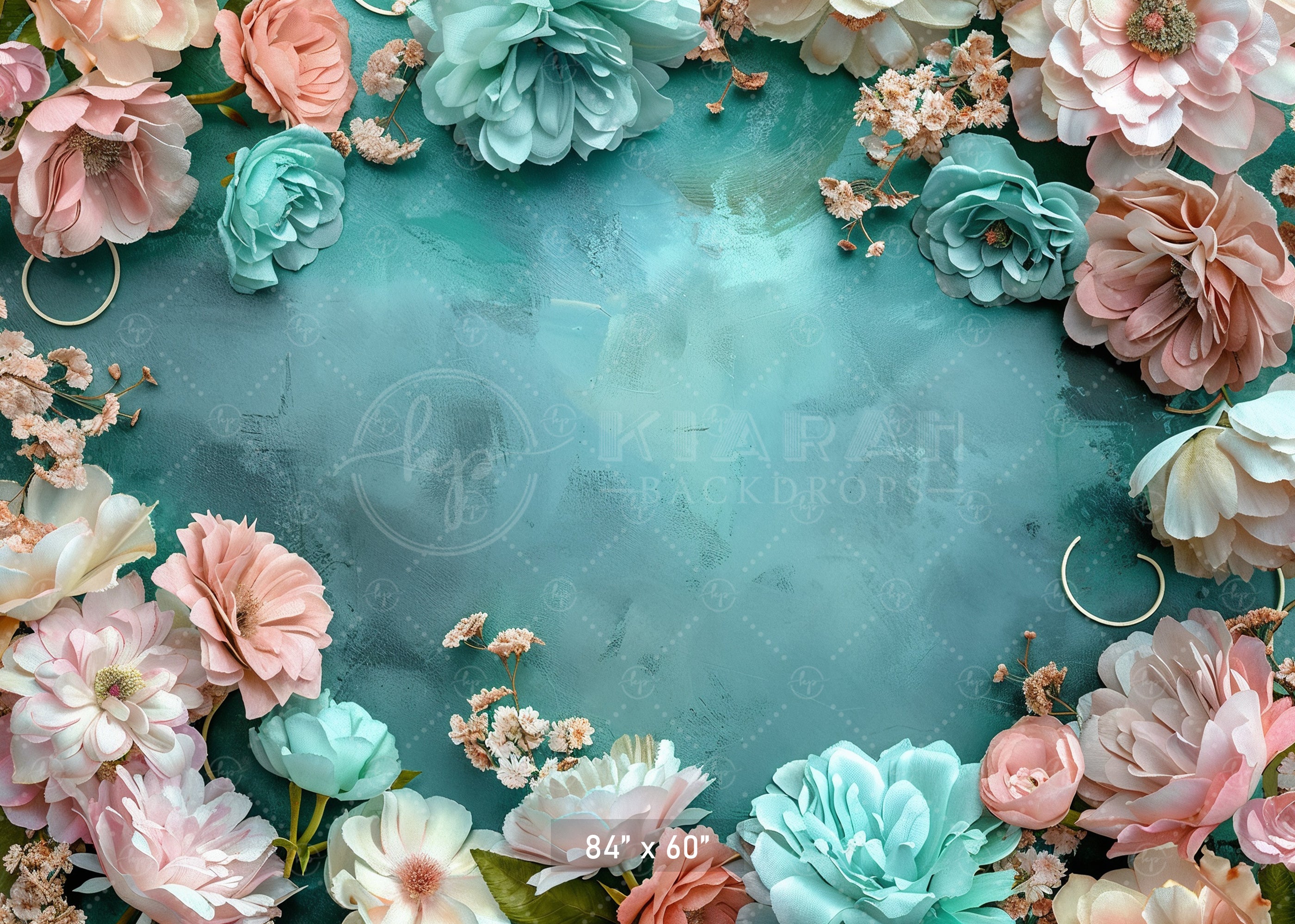 Rustic Floral Frame Backdrop