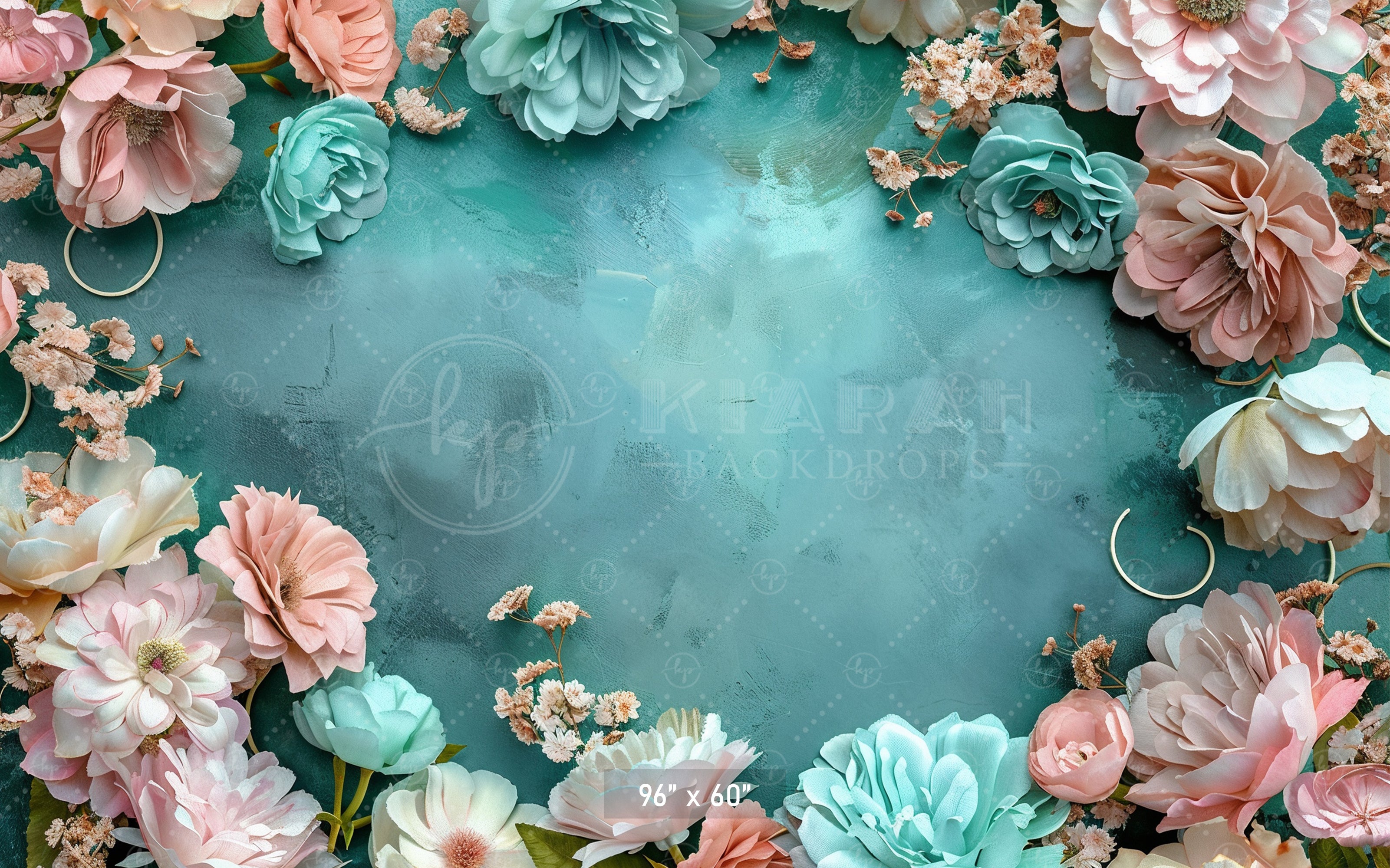 Rustic Floral Frame Backdrop