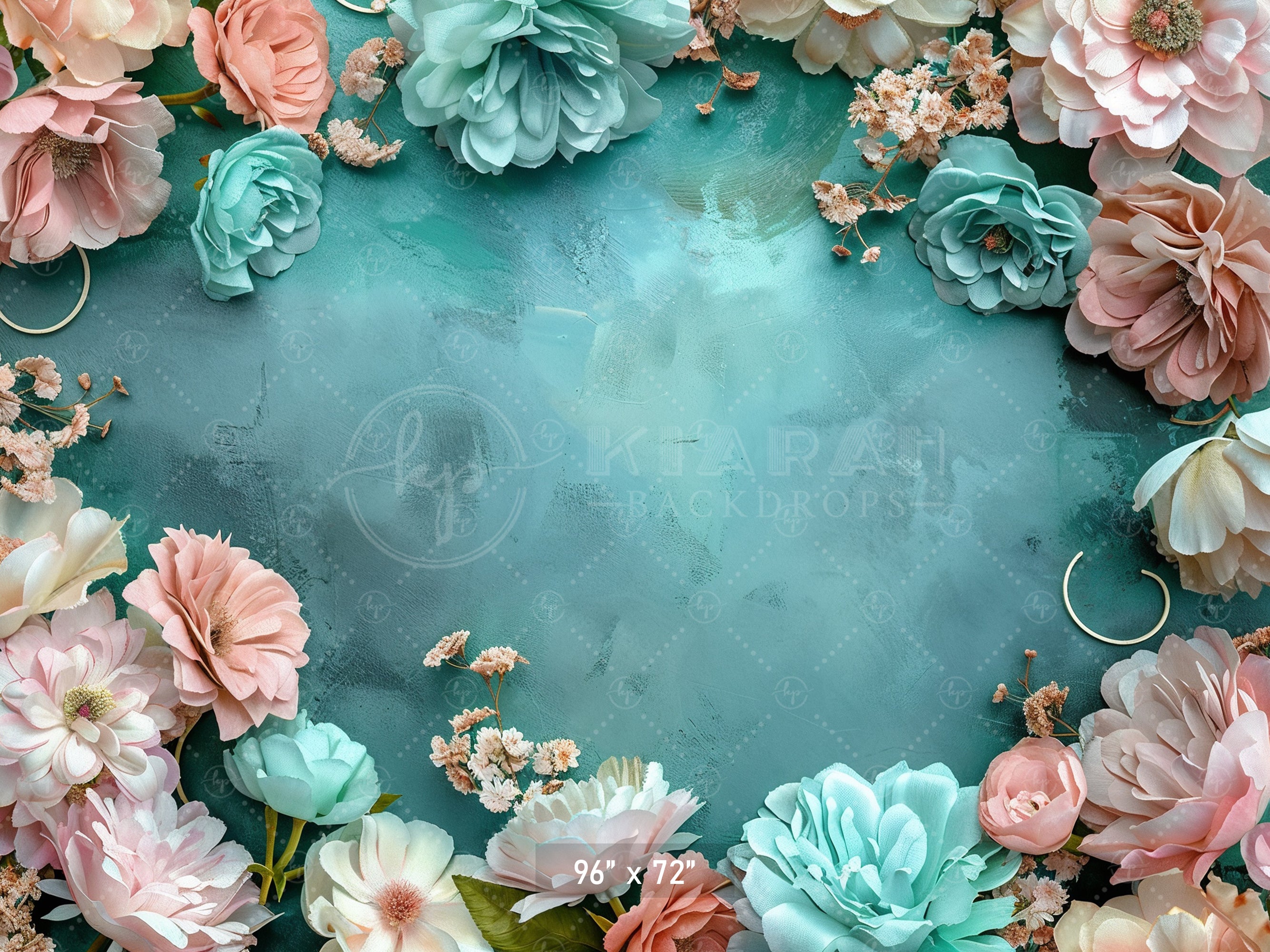 Rustic Floral Frame Backdrop