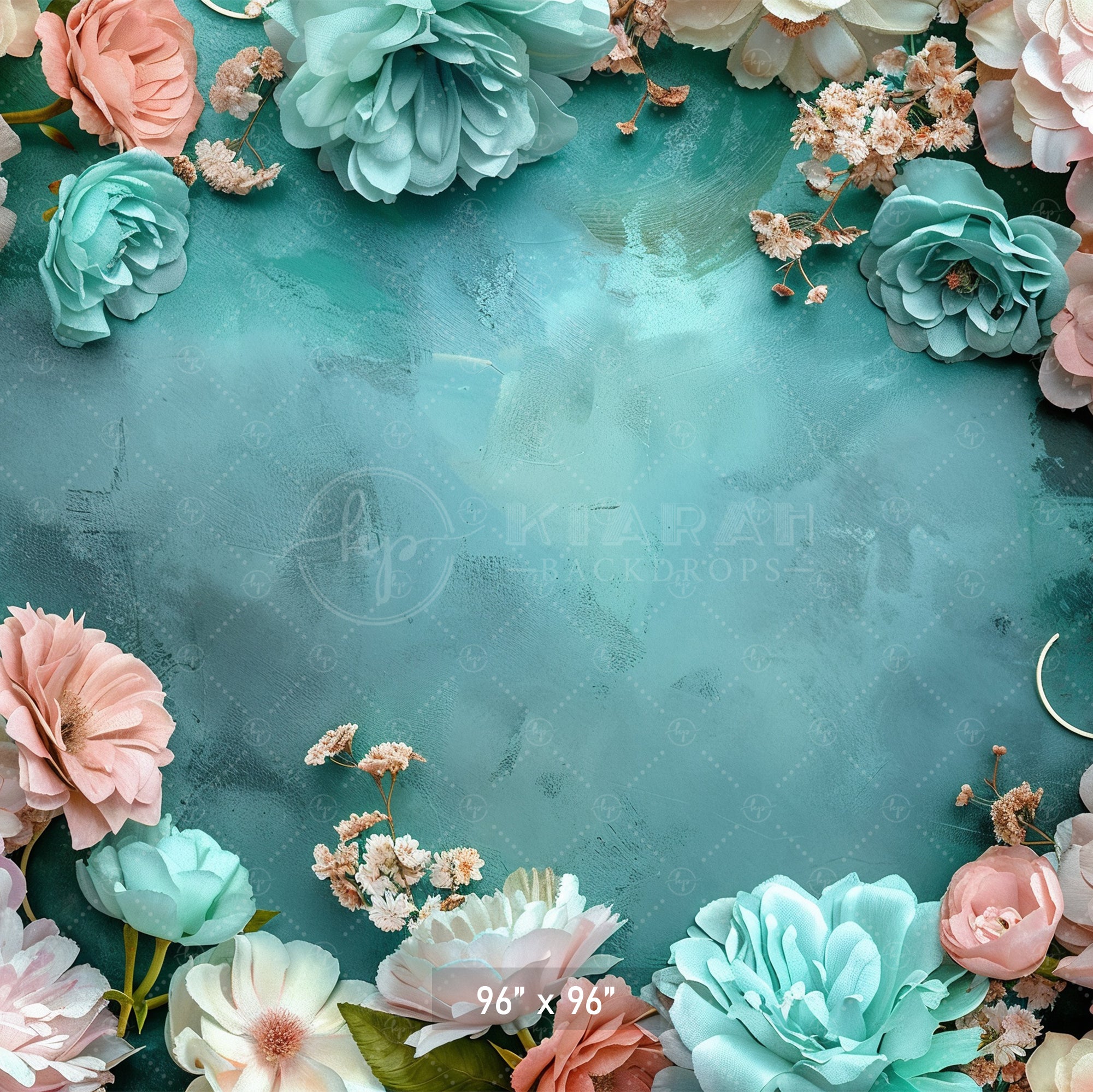Rustic Floral Frame Backdrop