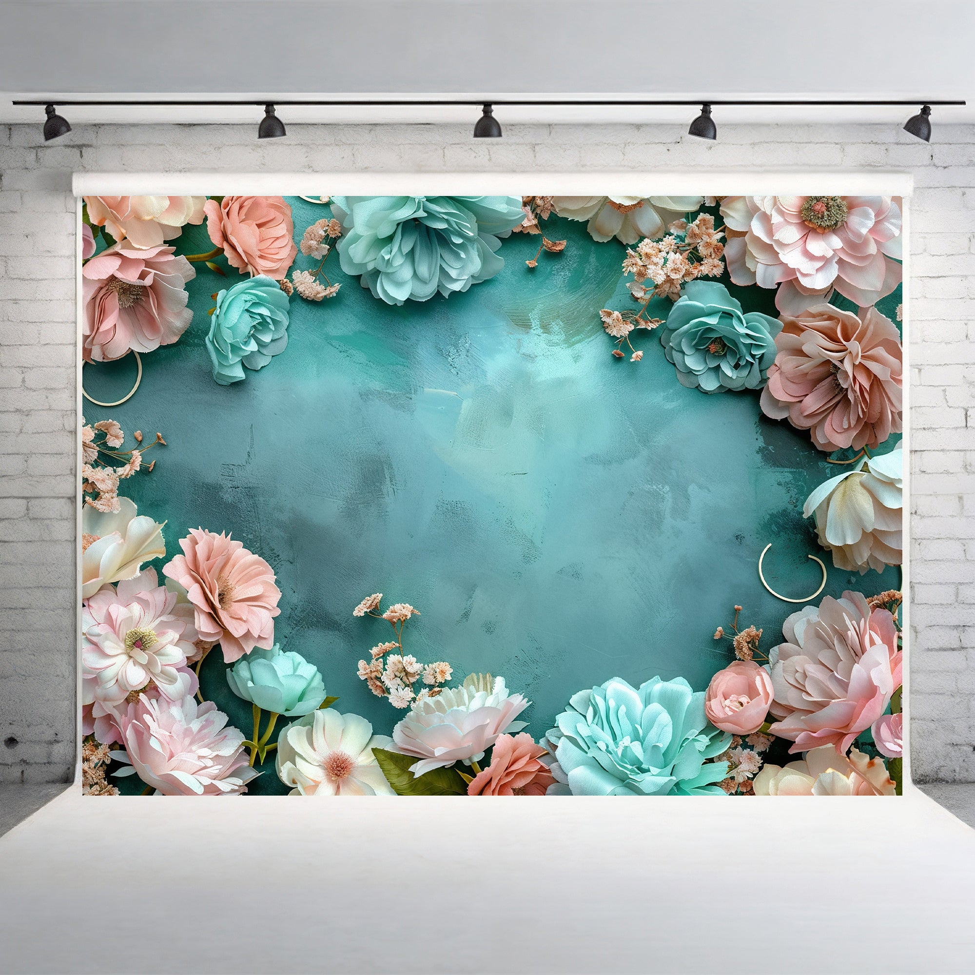 Rustic Floral Frame Backdrop