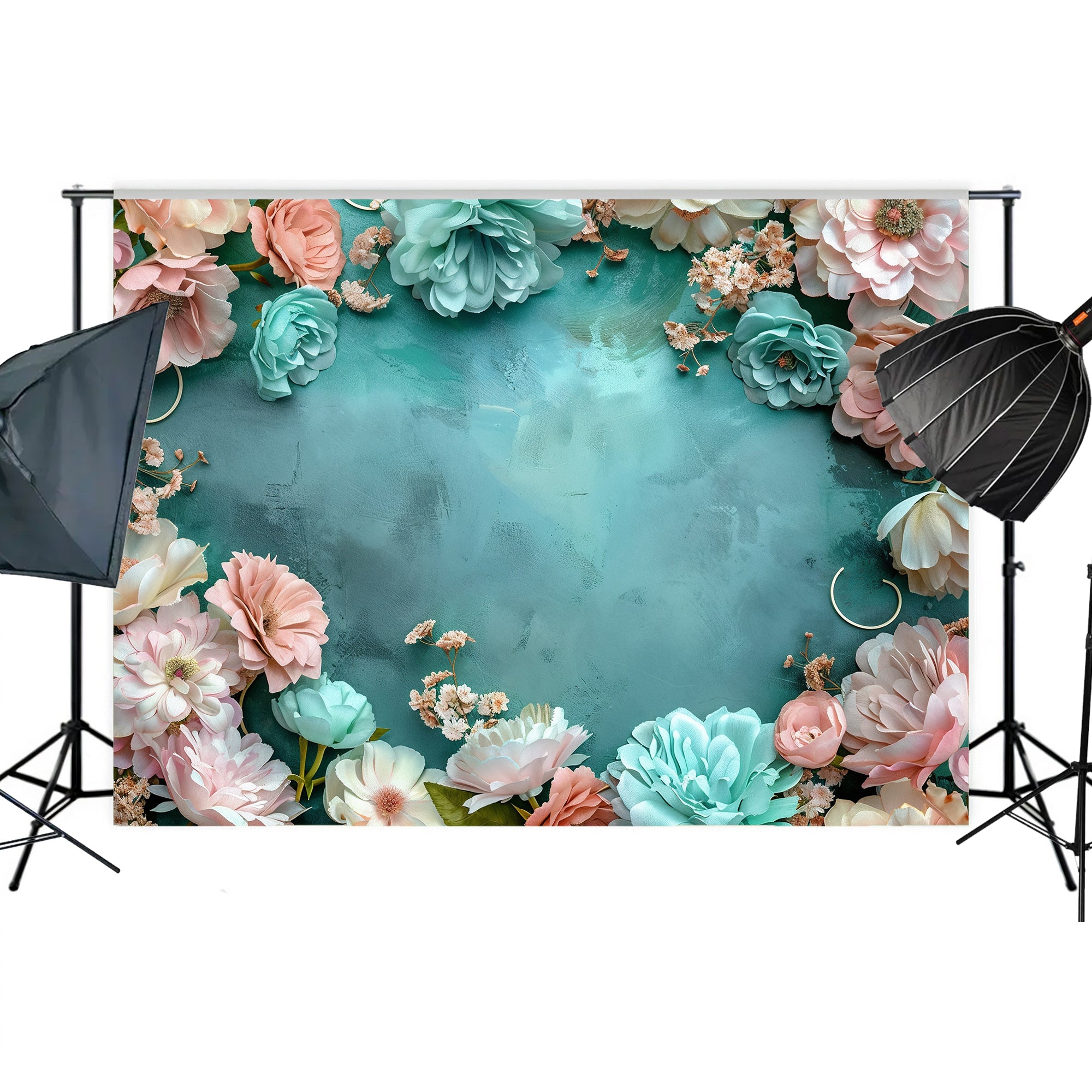 Rustic Floral Frame Backdrop