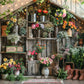 Rustic Flower Garden Backdrop