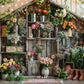 Rustic Flower Garden Backdrop