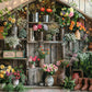 Rustic Flower Garden Backdrop