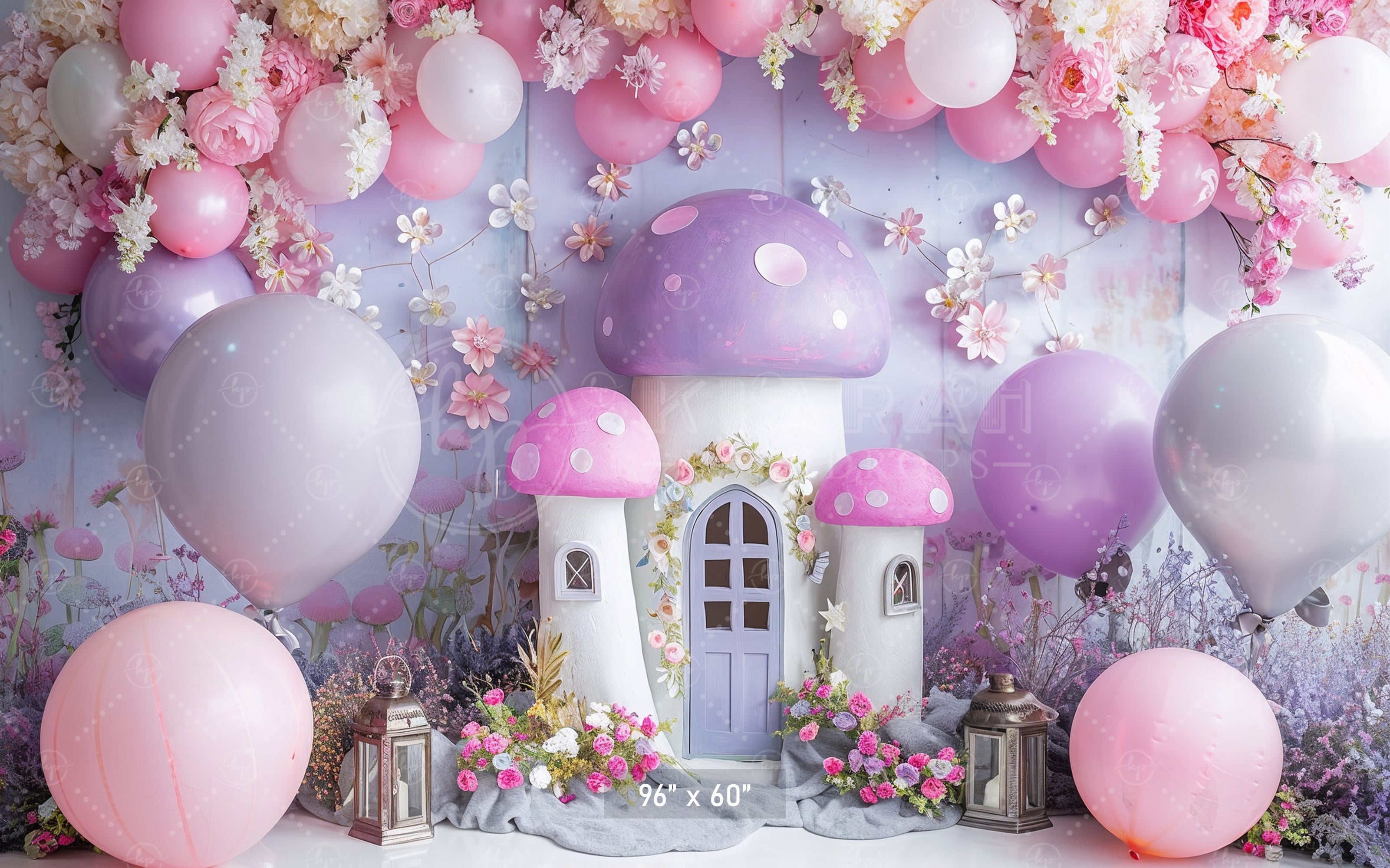 Fairyland Mushroom House Backdrop