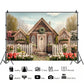 Rustic Spring Cottage Garden Backdrop