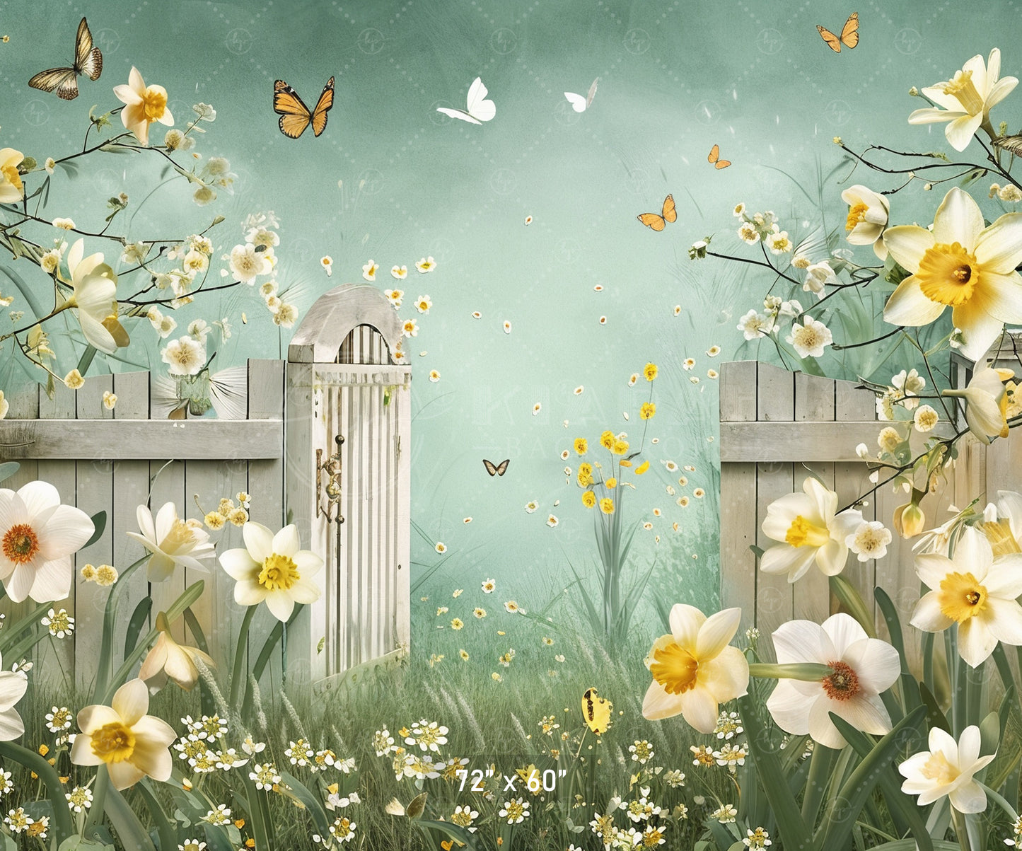 Secret Garden Gate Backdrop