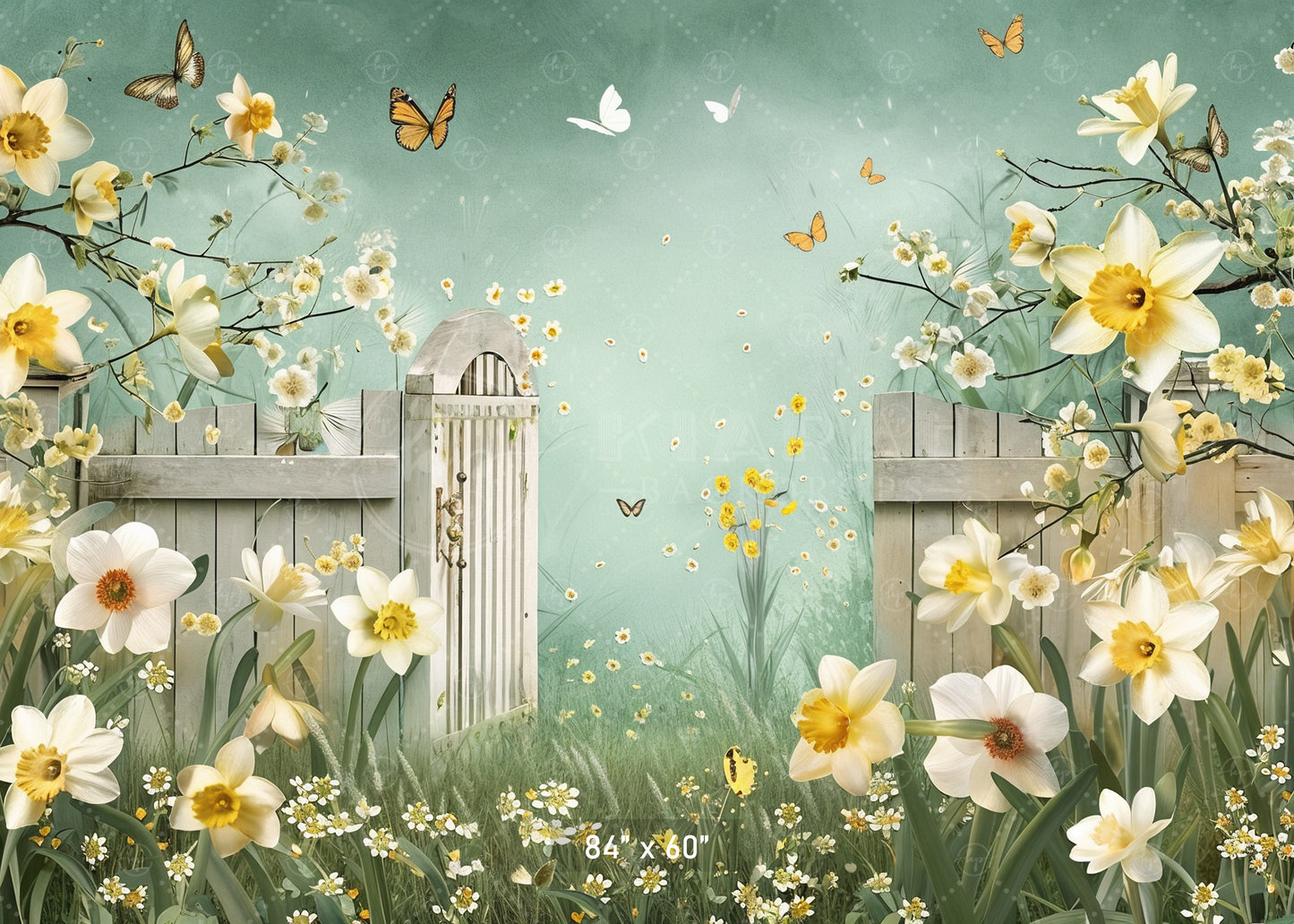 Secret Garden Gate Backdrop