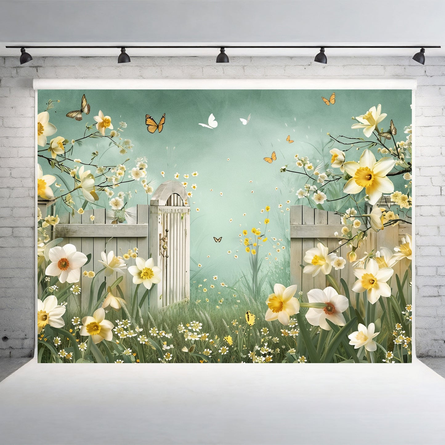 Secret Garden Gate Backdrop