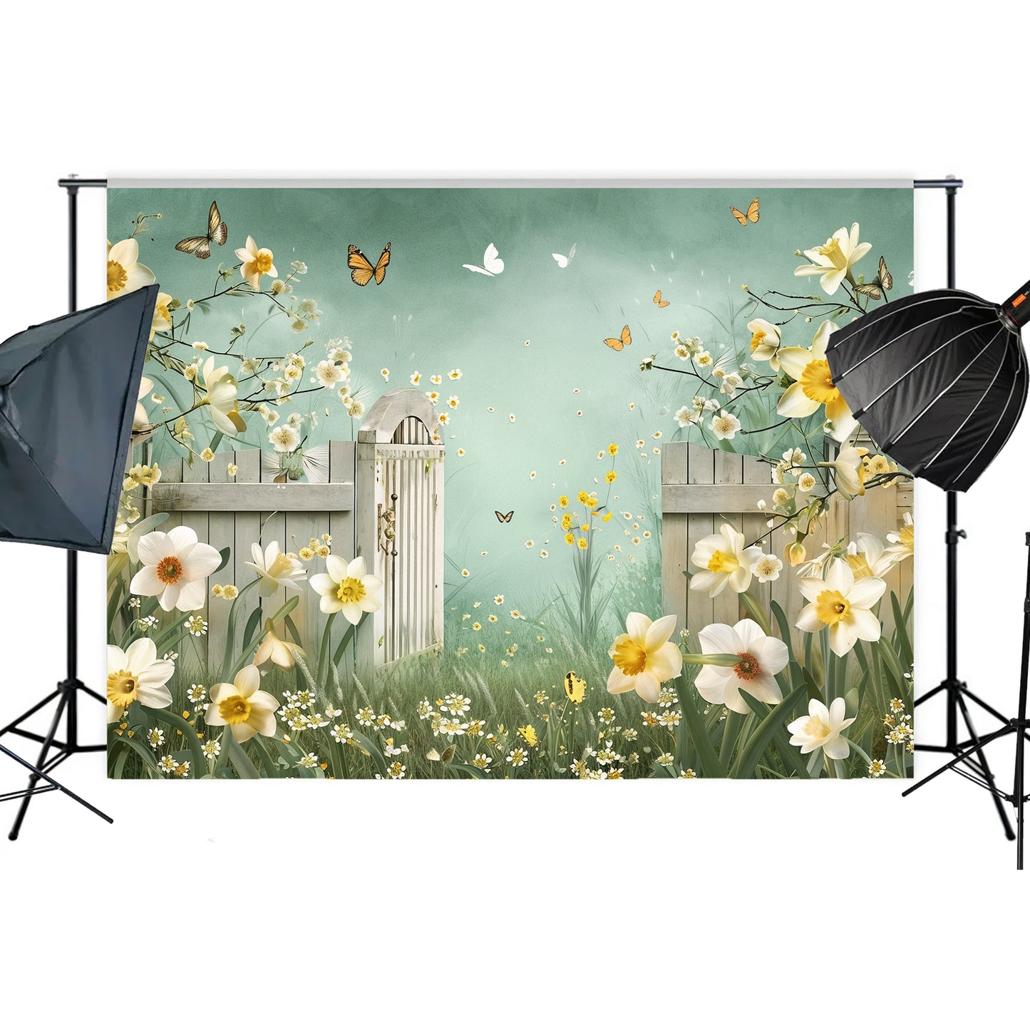 Secret Garden Gate Backdrop