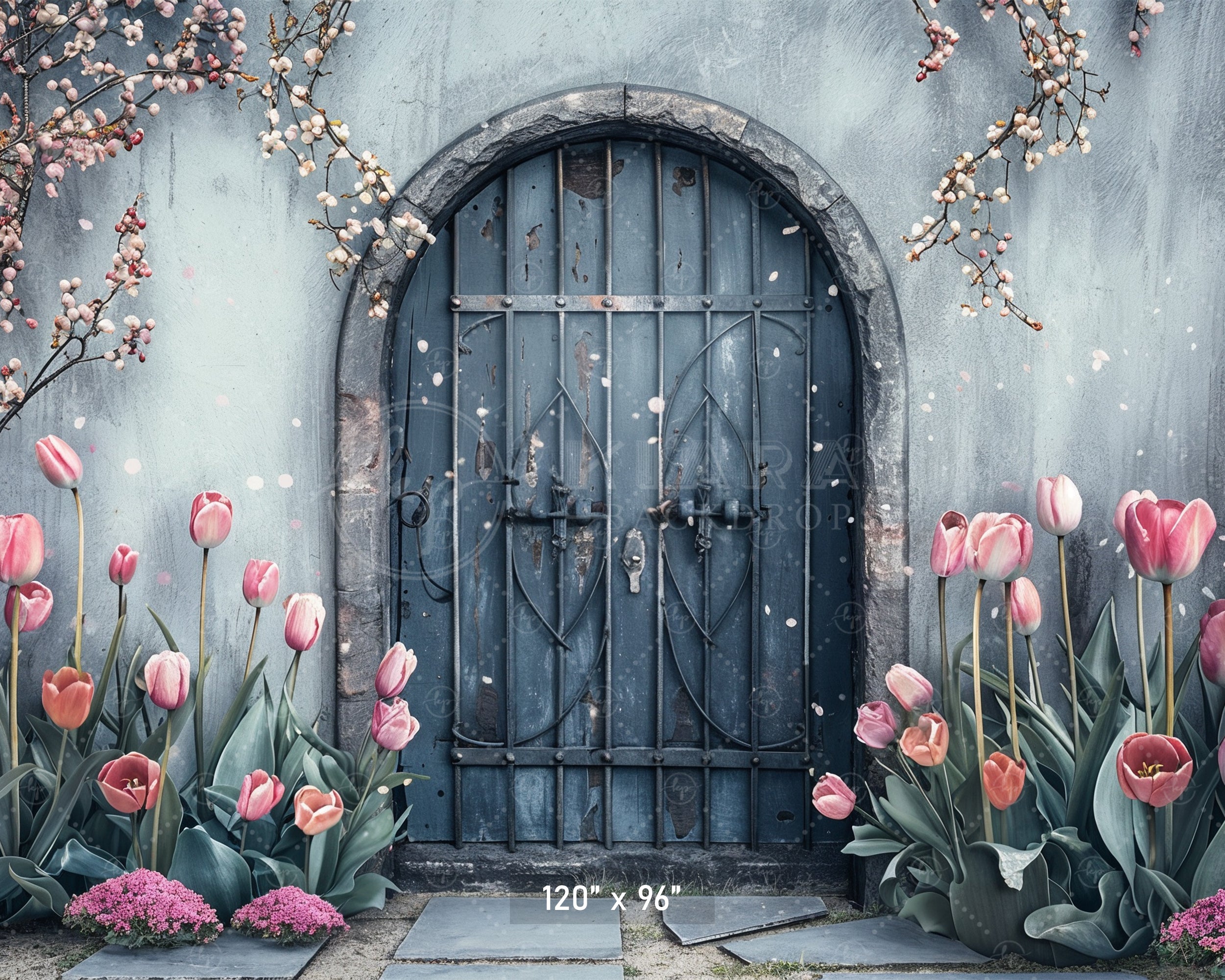 Enchanted Garden Doorway Backdrop