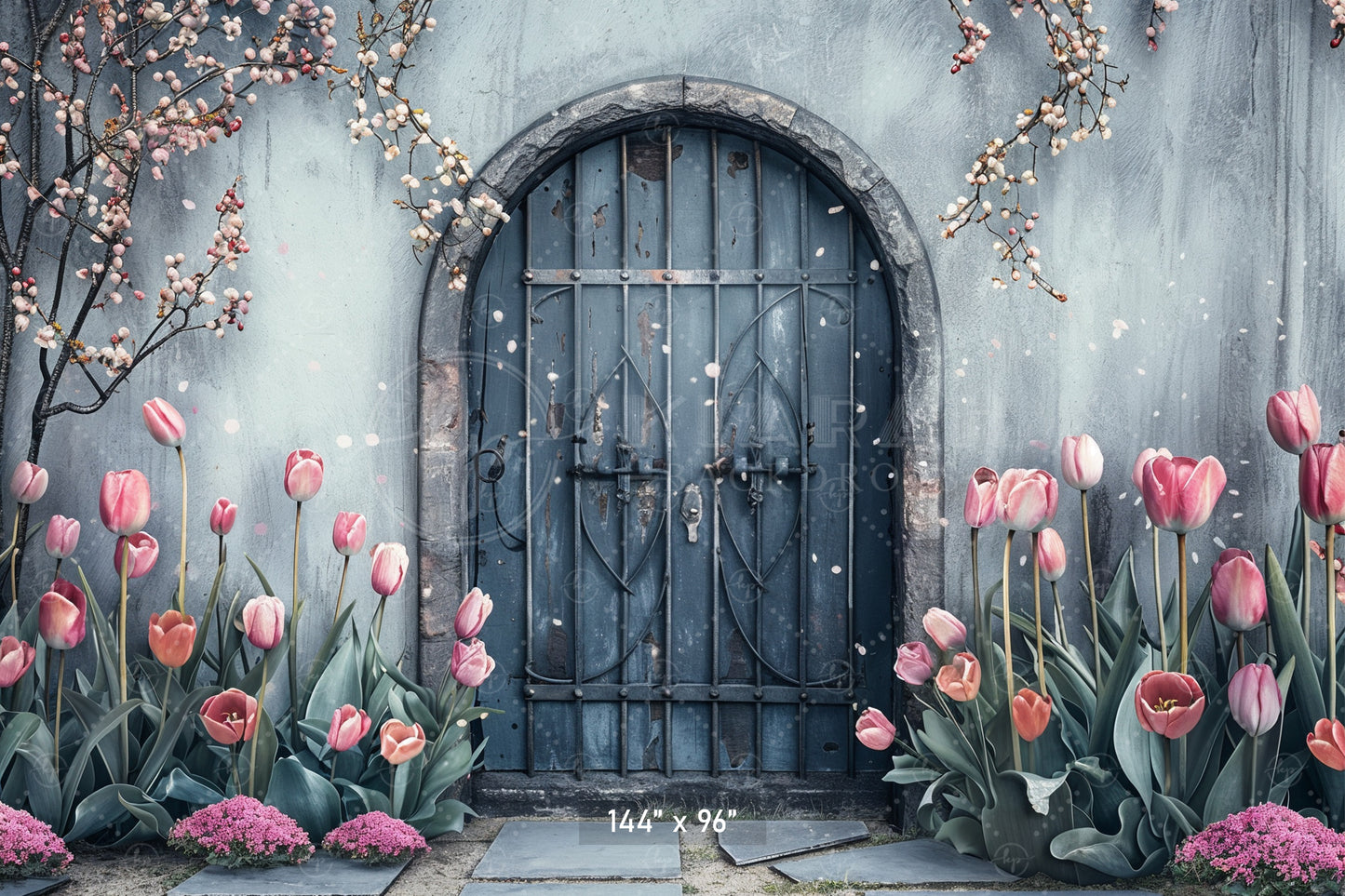 Enchanted Garden Doorway Backdrop