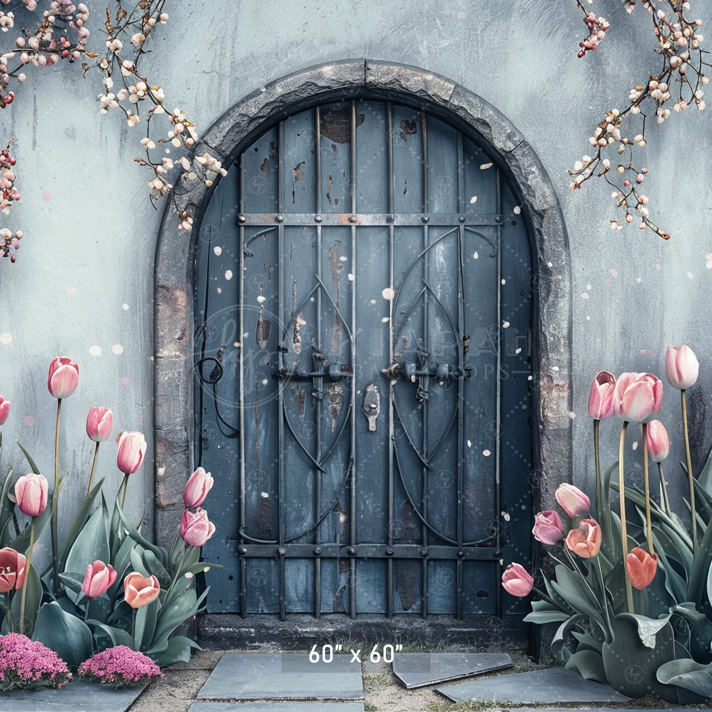 Enchanted Garden Doorway Backdrop