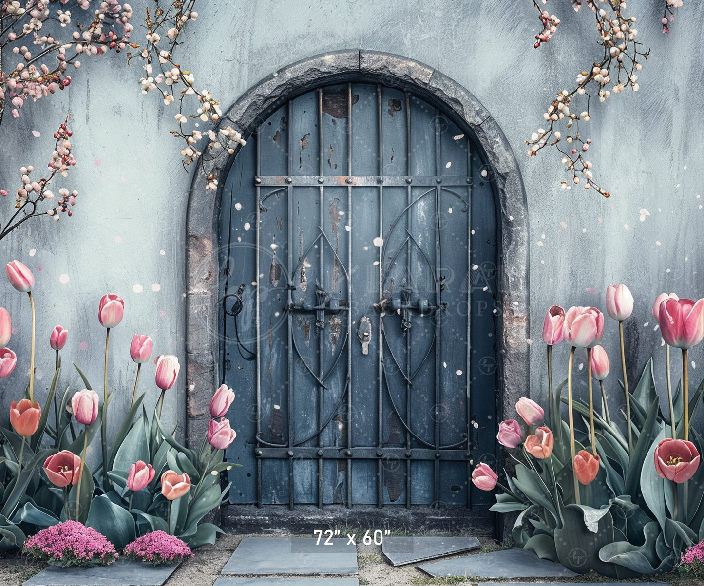 Enchanted Garden Doorway Backdrop