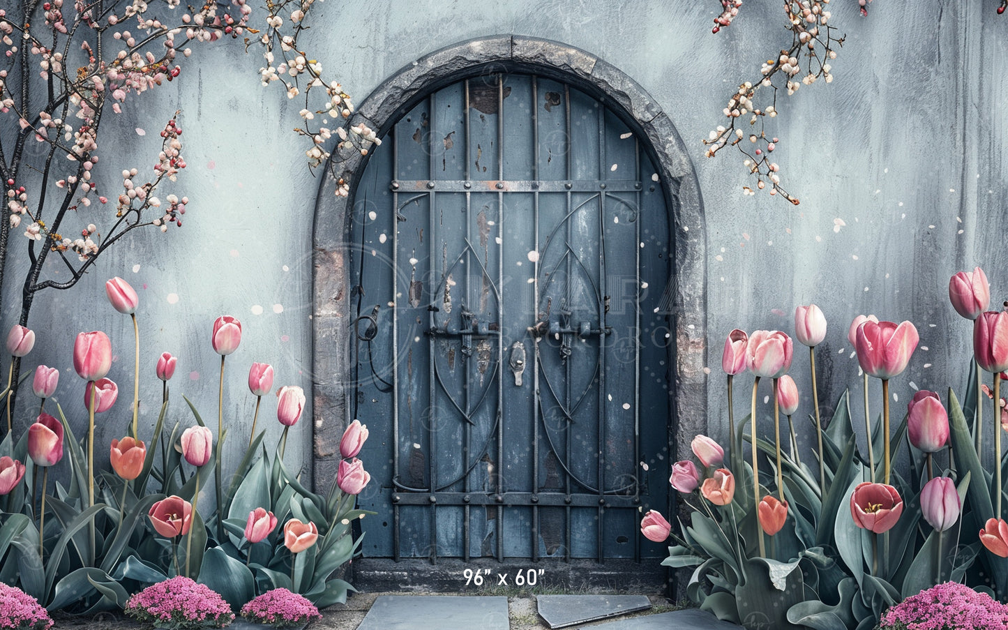 Enchanted Garden Doorway Backdrop