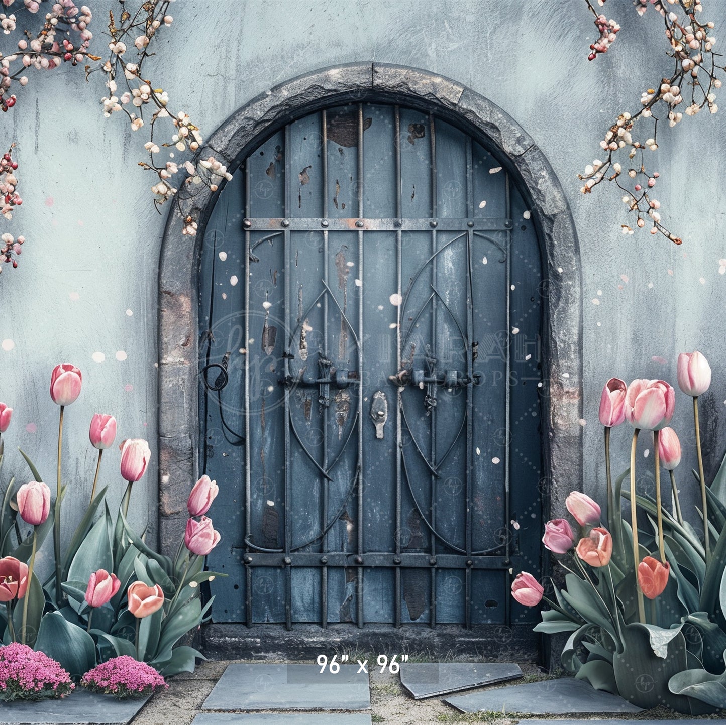 Enchanted Garden Doorway Backdrop