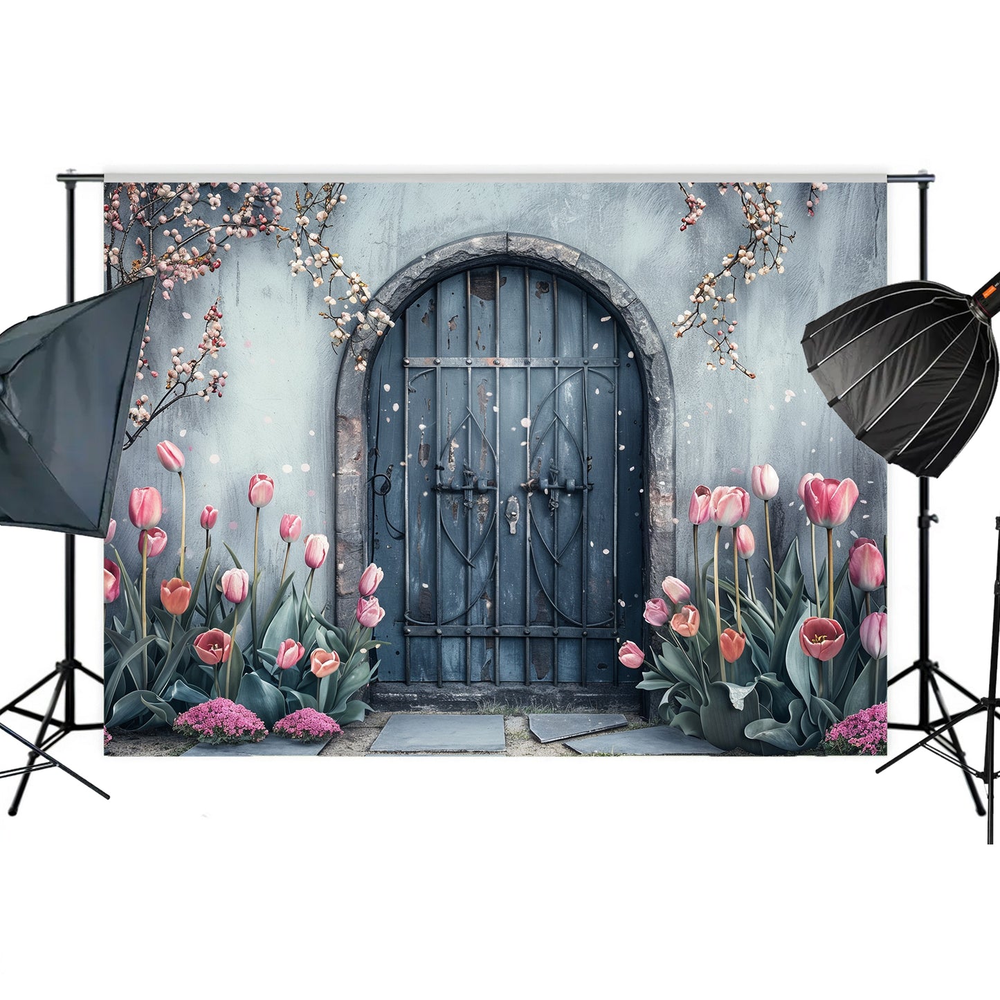 Enchanted Garden Doorway Backdrop