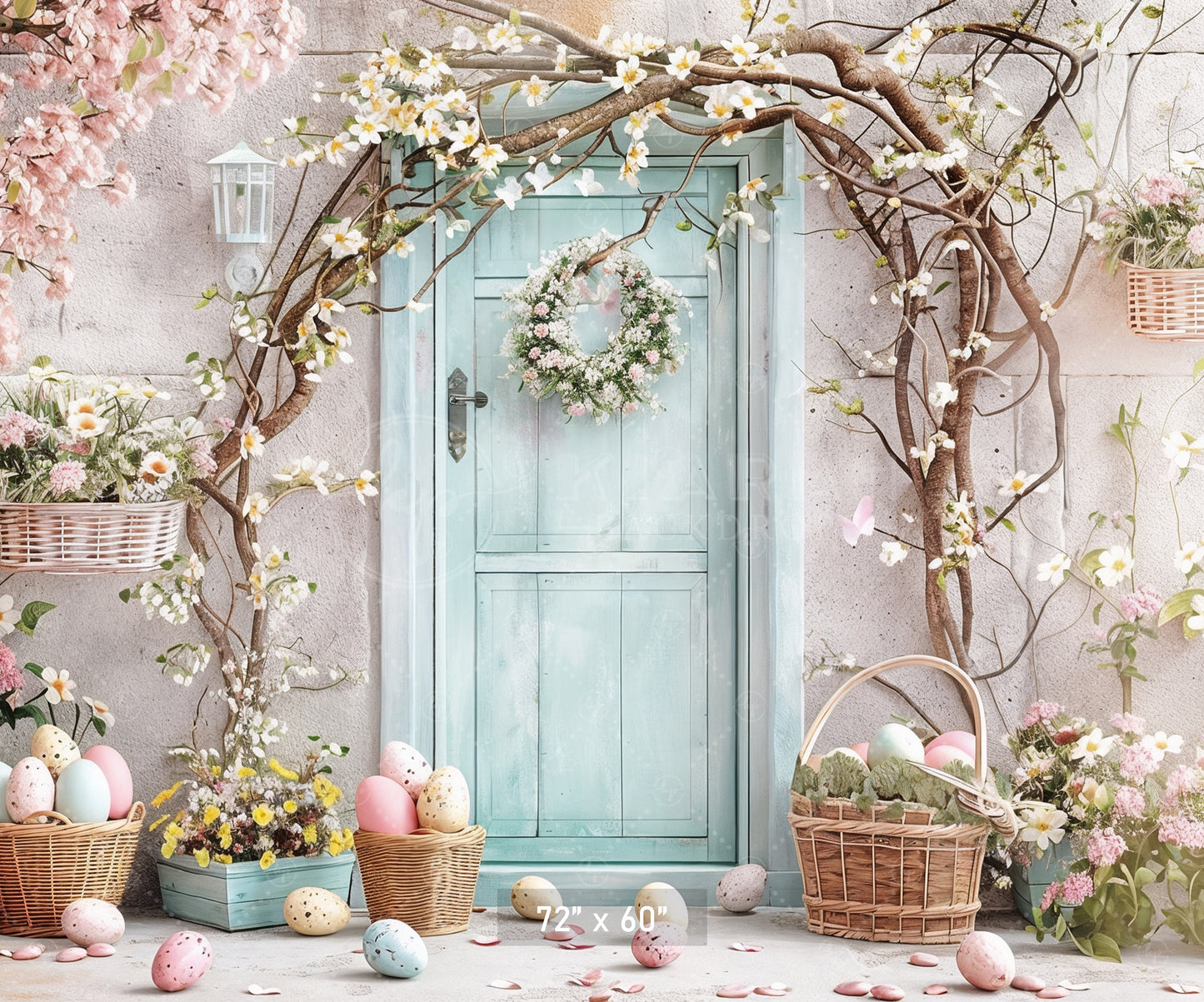 Pastel Easter Doorway Backdrop