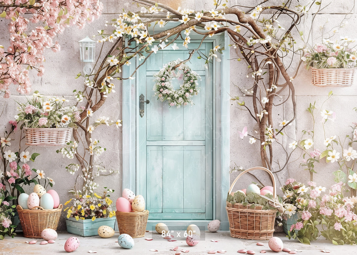 Pastel Easter Doorway Backdrop