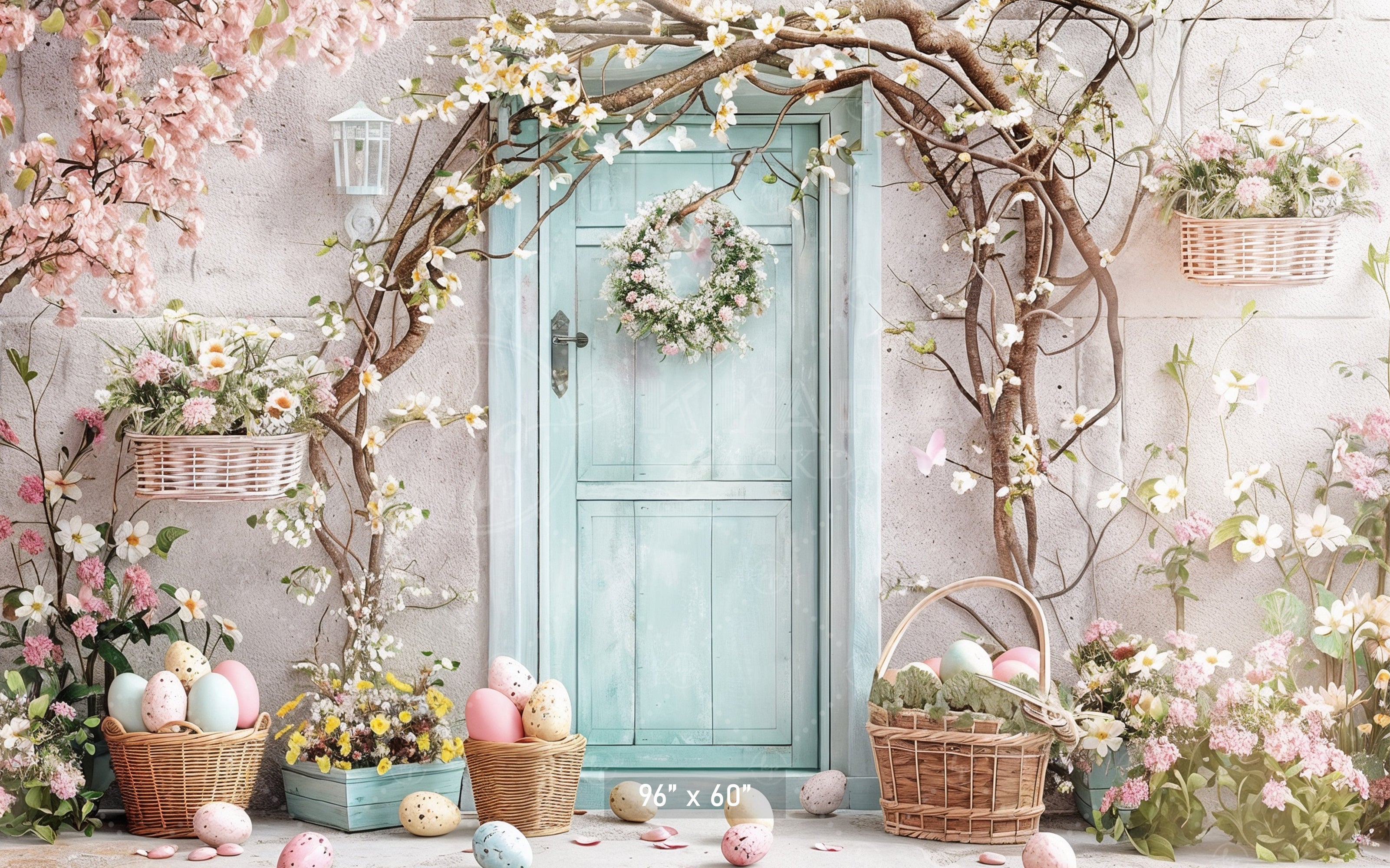 Pastel Easter Doorway Backdrop