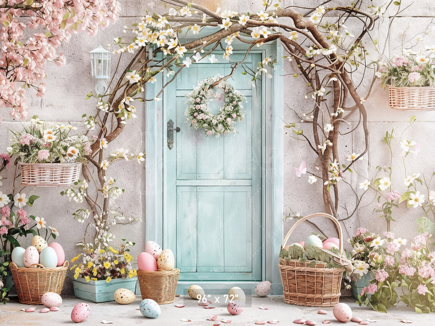 Pastel Easter Doorway Backdrop