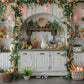 Rustic Easter Bunny Hutch Backdrop