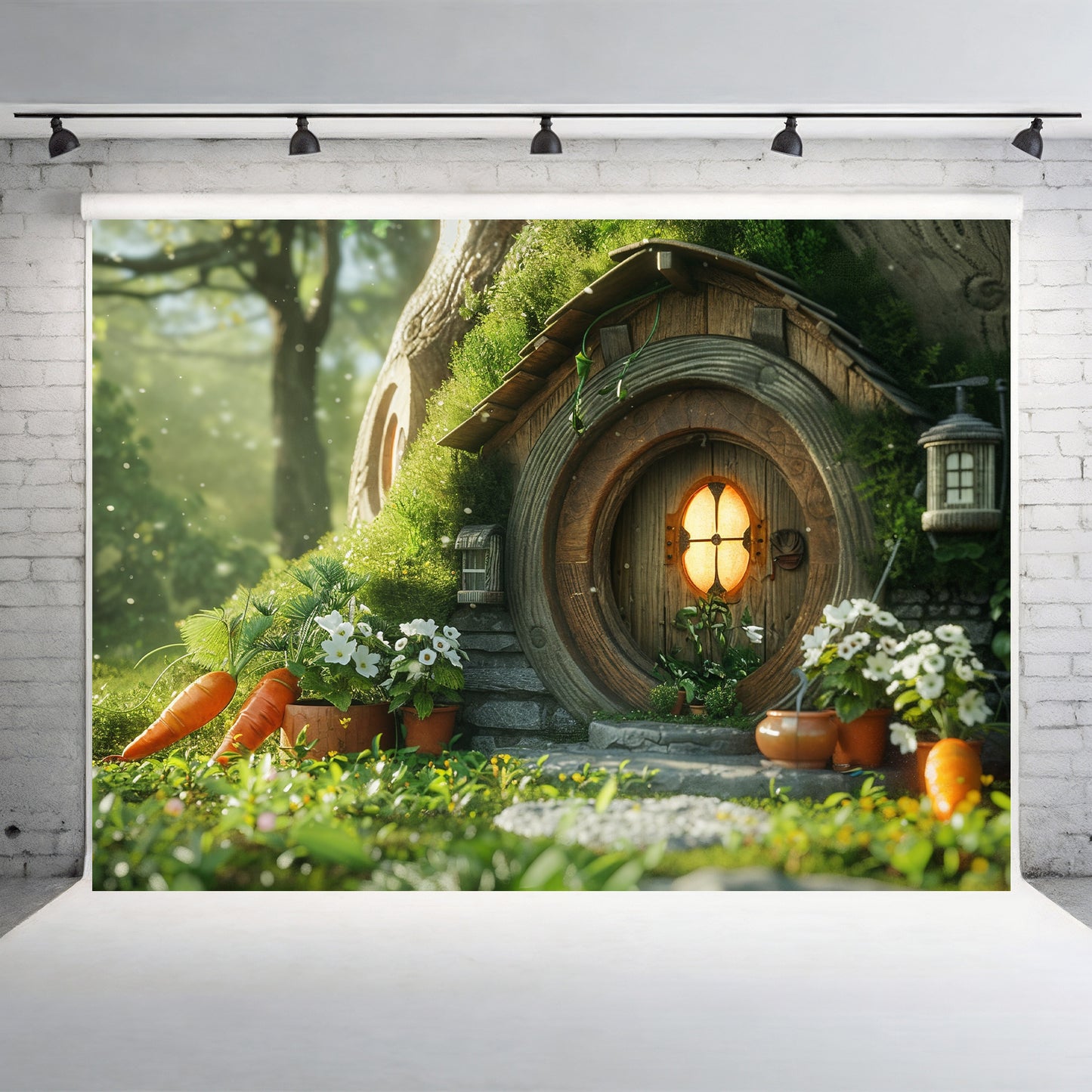 Enchanted Woodland Cottage Backdrop