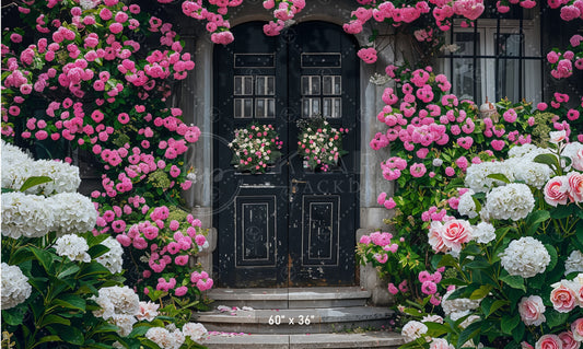 Vintage Floral Doorway Backdrop